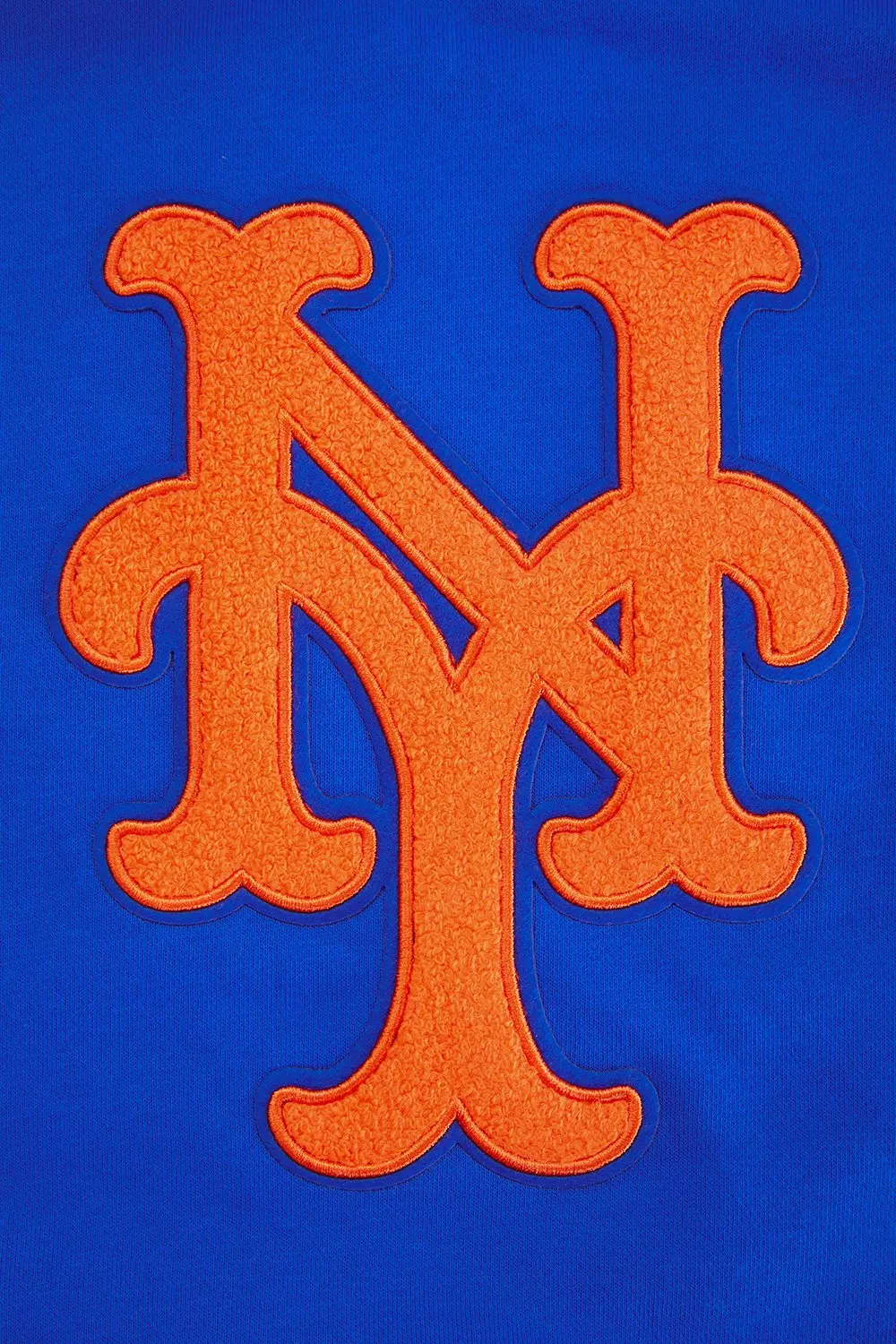 Pro Standard Women's MLB New York Mets Retro Classic Cropped Fleece Hoodie - Royal Blue/Orange - ROYAL/ORANGE