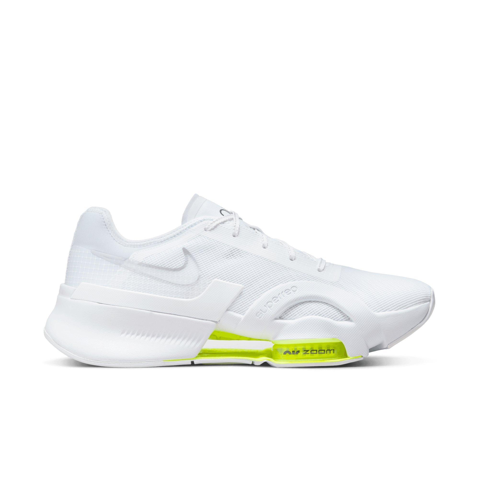 Nike Air Zoom SuperRep 3 "White/Metallic Silver/Volt/Black" Men's HIIT Class Shoe - WHITE Thumbnail View 1