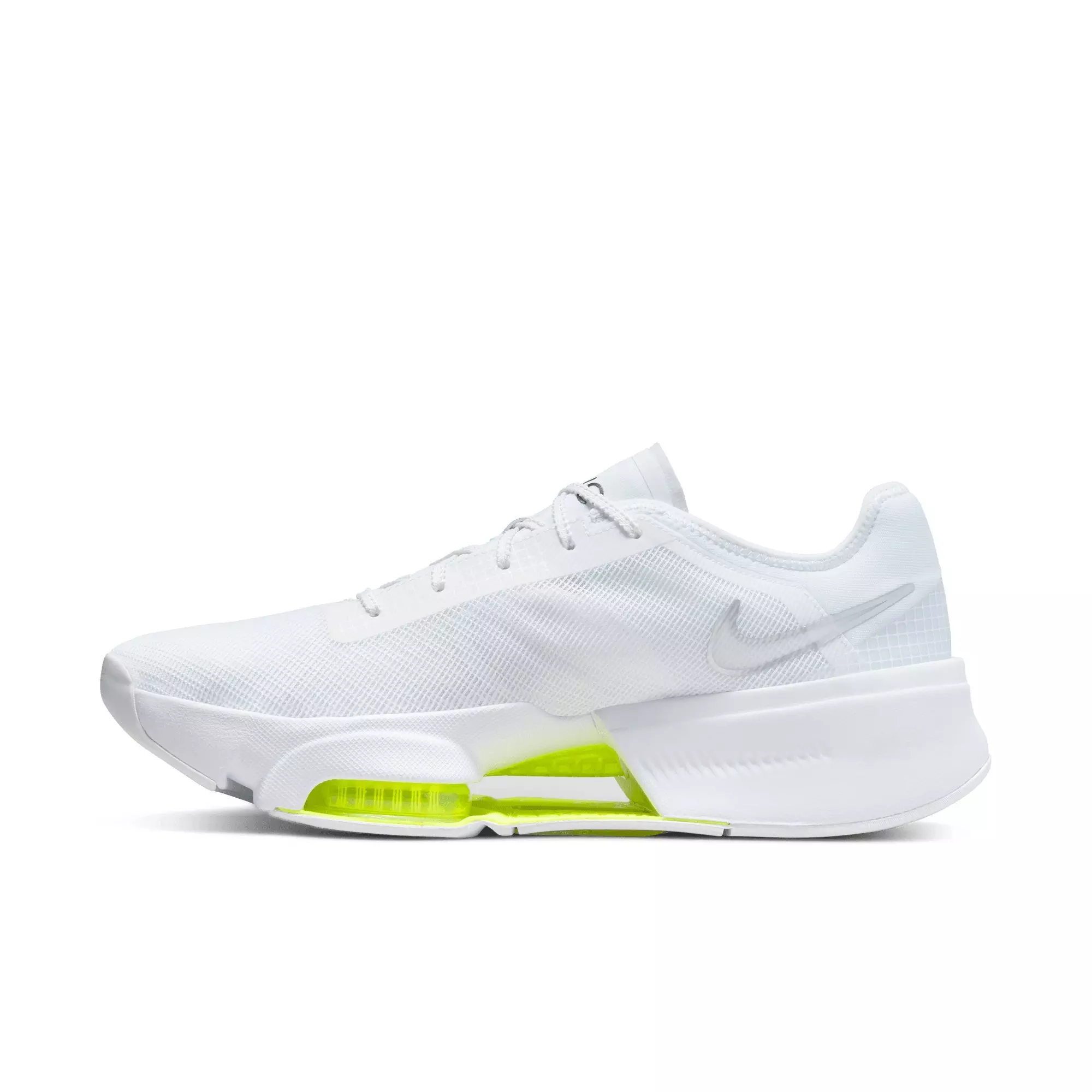 Nike Air Zoom SuperRep 3 "White/Metallic Silver/Volt/Black" Men's HIIT Class Shoe - WHITE
