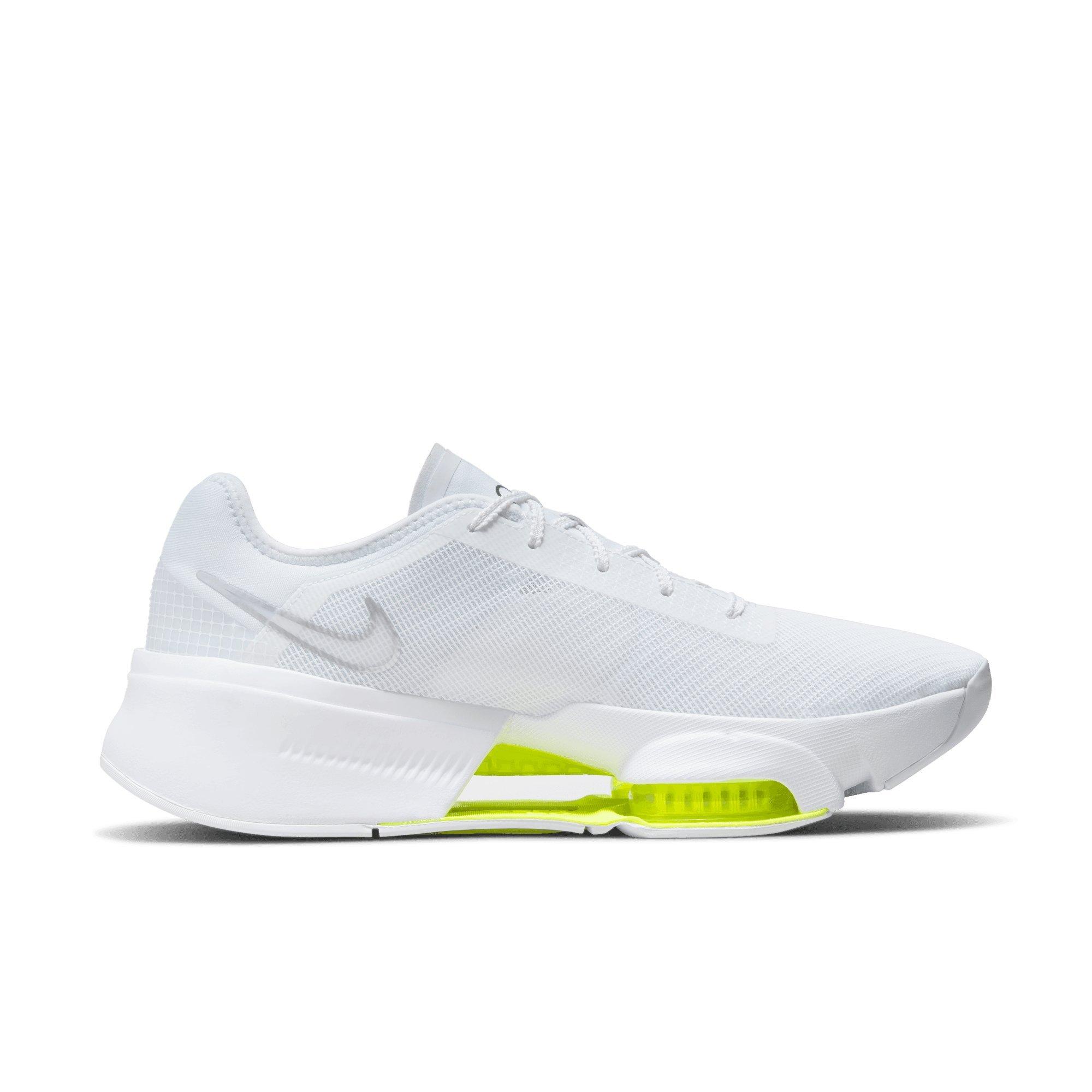 Nike Air Zoom SuperRep 3 "White/Metallic Silver/Volt/Black" Men's HIIT Class Shoe - WHITE Thumbnail View 4