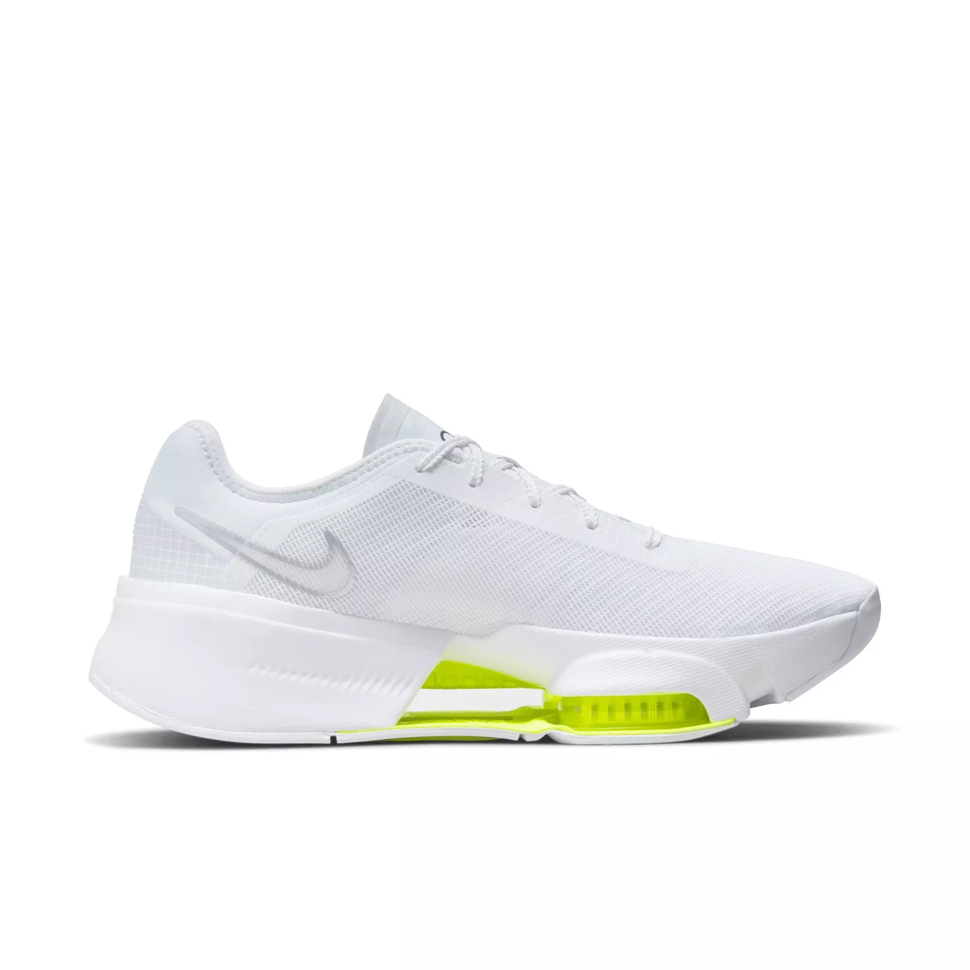 Nike Air Zoom SuperRep 3 "White/Metallic Silver/Volt/Black" Men's HIIT Class Shoe - WHITE