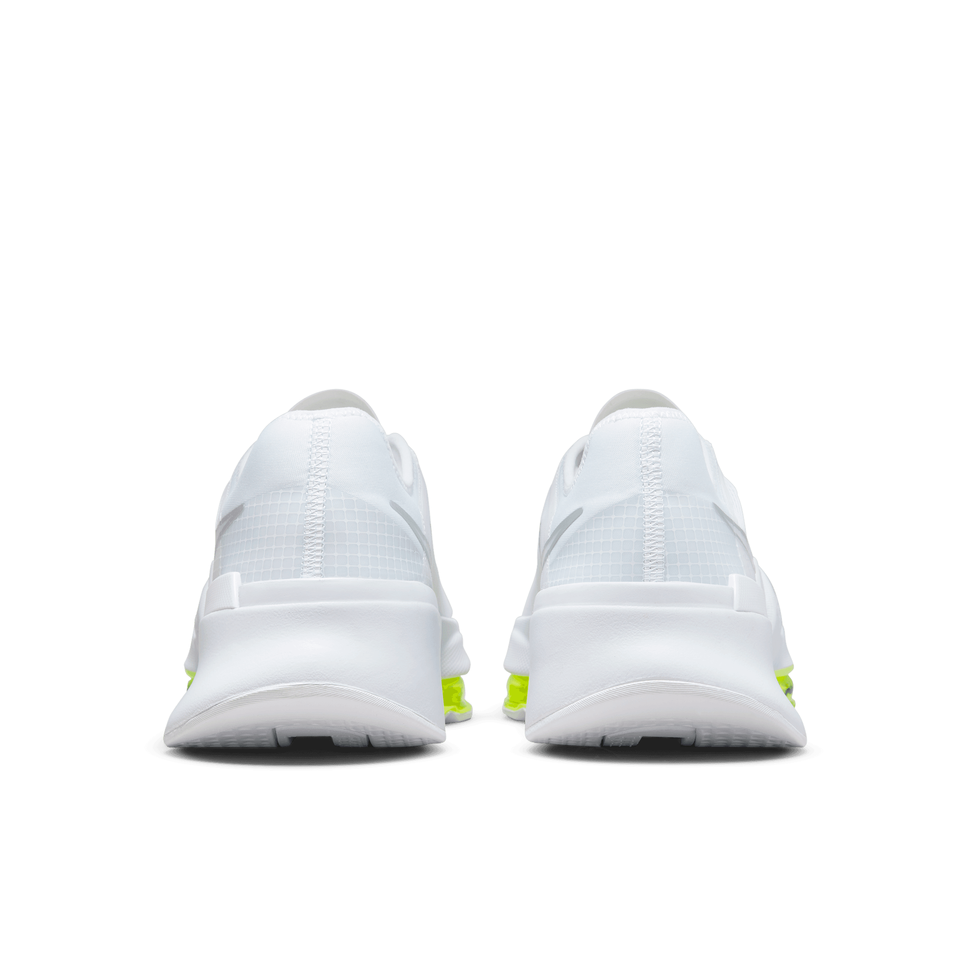 Nike Air Zoom SuperRep 3 "White/Metallic Silver/Volt/Black" Men's HIIT Class Shoe - WHITE Thumbnail View 7
