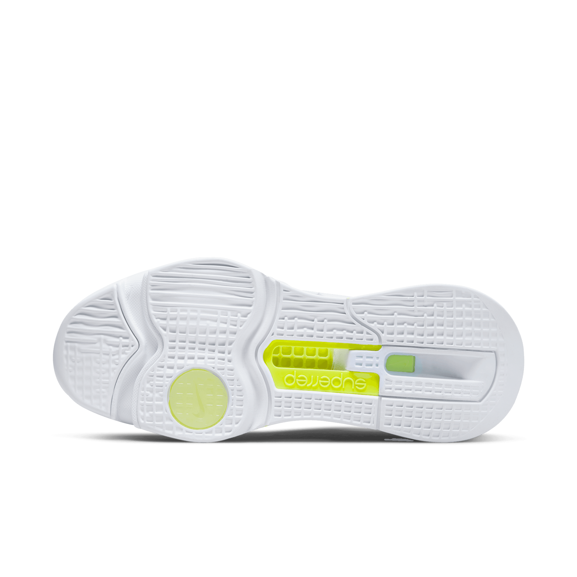 Nike Air Zoom SuperRep 3 "White/Metallic Silver/Volt/Black" Men's HIIT Class Shoe - WHITE Thumbnail View 8