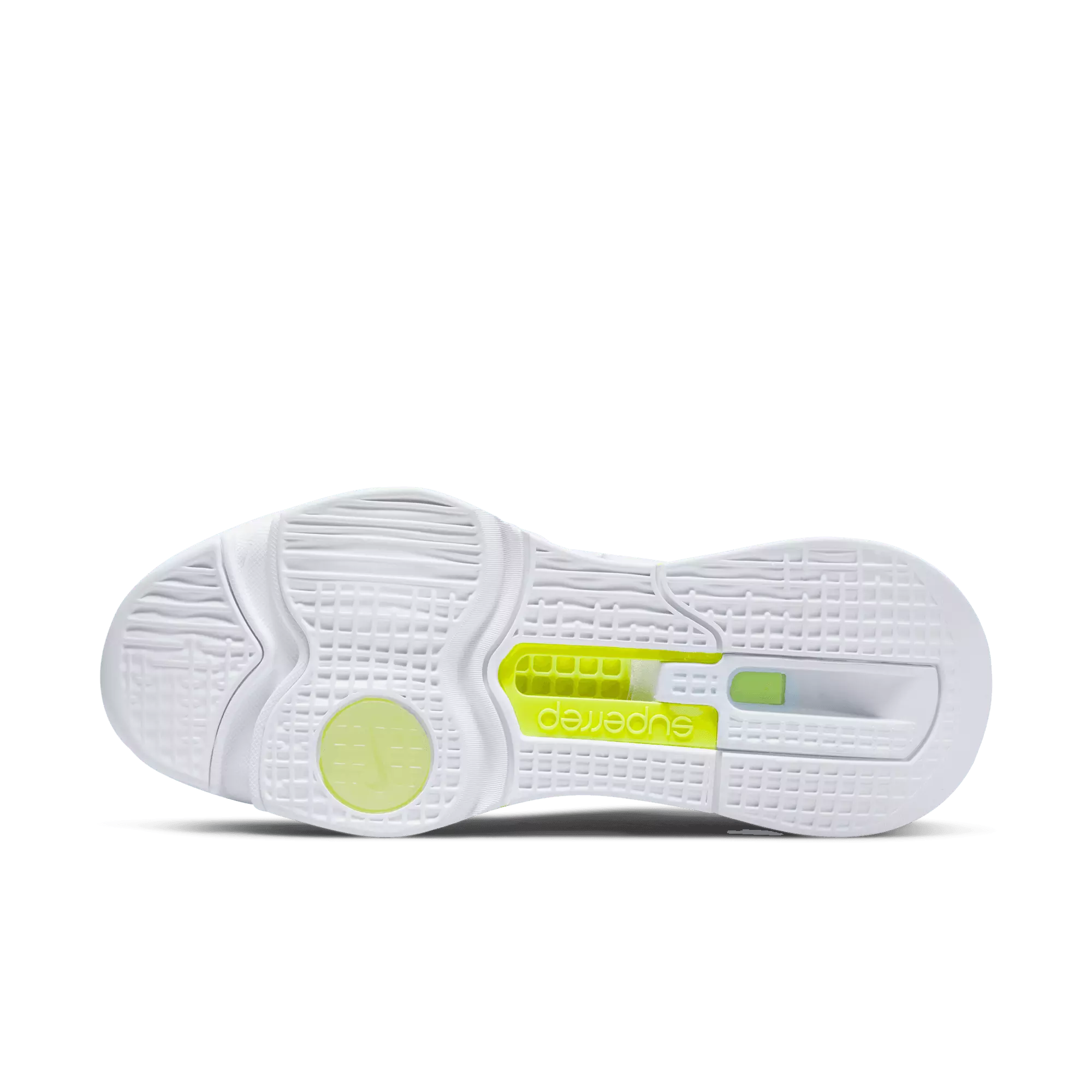 Nike Air Zoom SuperRep 3 "White/Metallic Silver/Volt/Black" Men's HIIT Class Shoe - WHITE