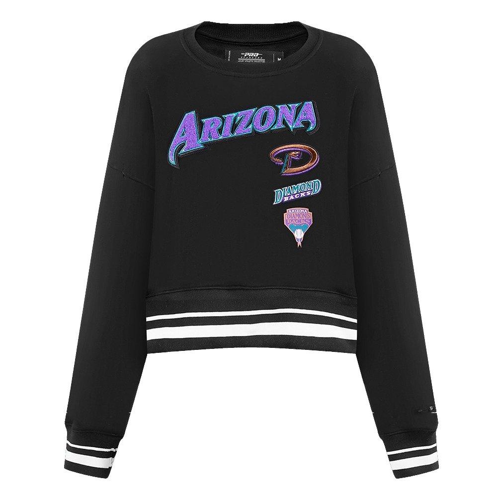 Pro Standard Women's Arizona Diamondbacks Retro Classics Crewneck - Black - BLACK Thumbnail View 1