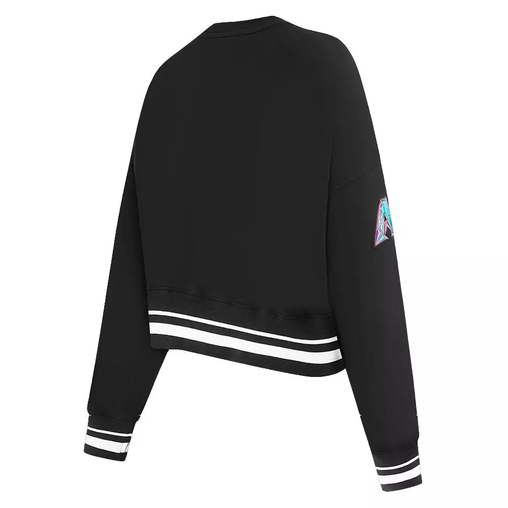 Pro Standard Women's Arizona Diamondbacks Retro Classics Crewneck - Black - BLACK