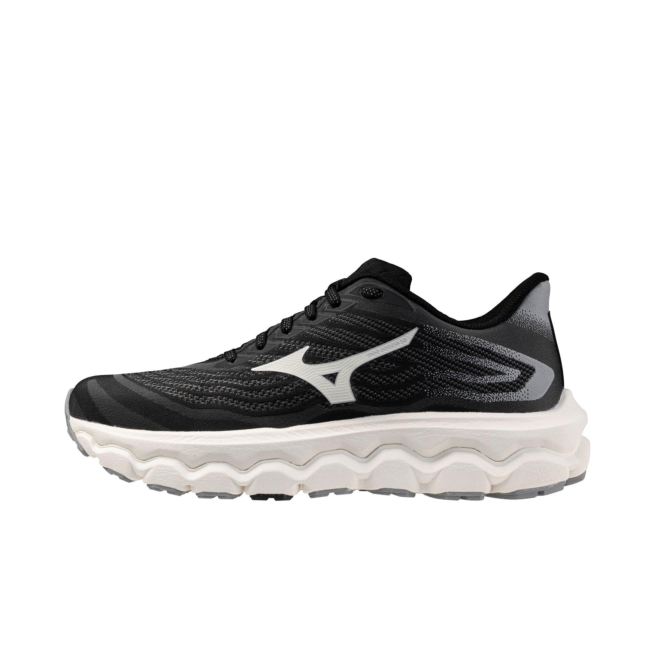 Mizuno Wave Horizon 8 "Black/White" Women's Wide Running Shoe - BLACK/WHITE Thumbnail View 2