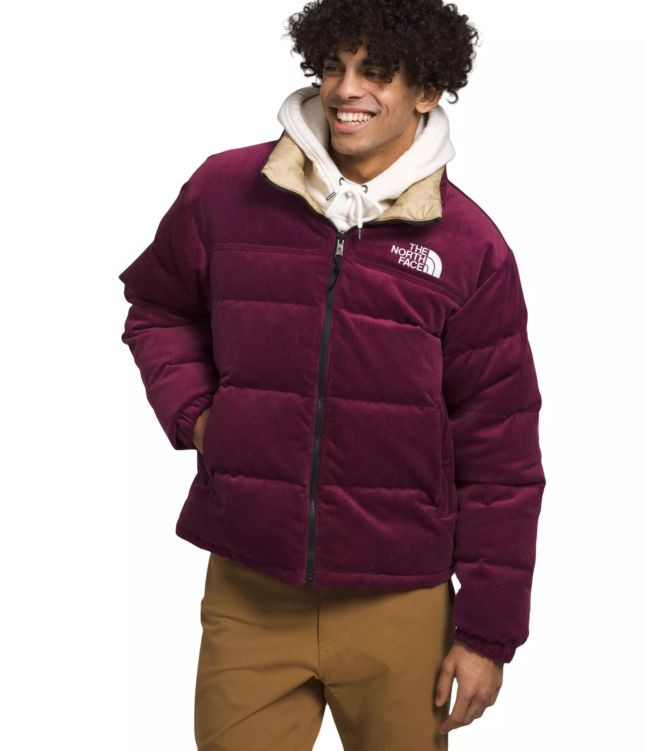 The North Face Men’s ’92 Reversible Nuptse Jacket - MAROON/TAN