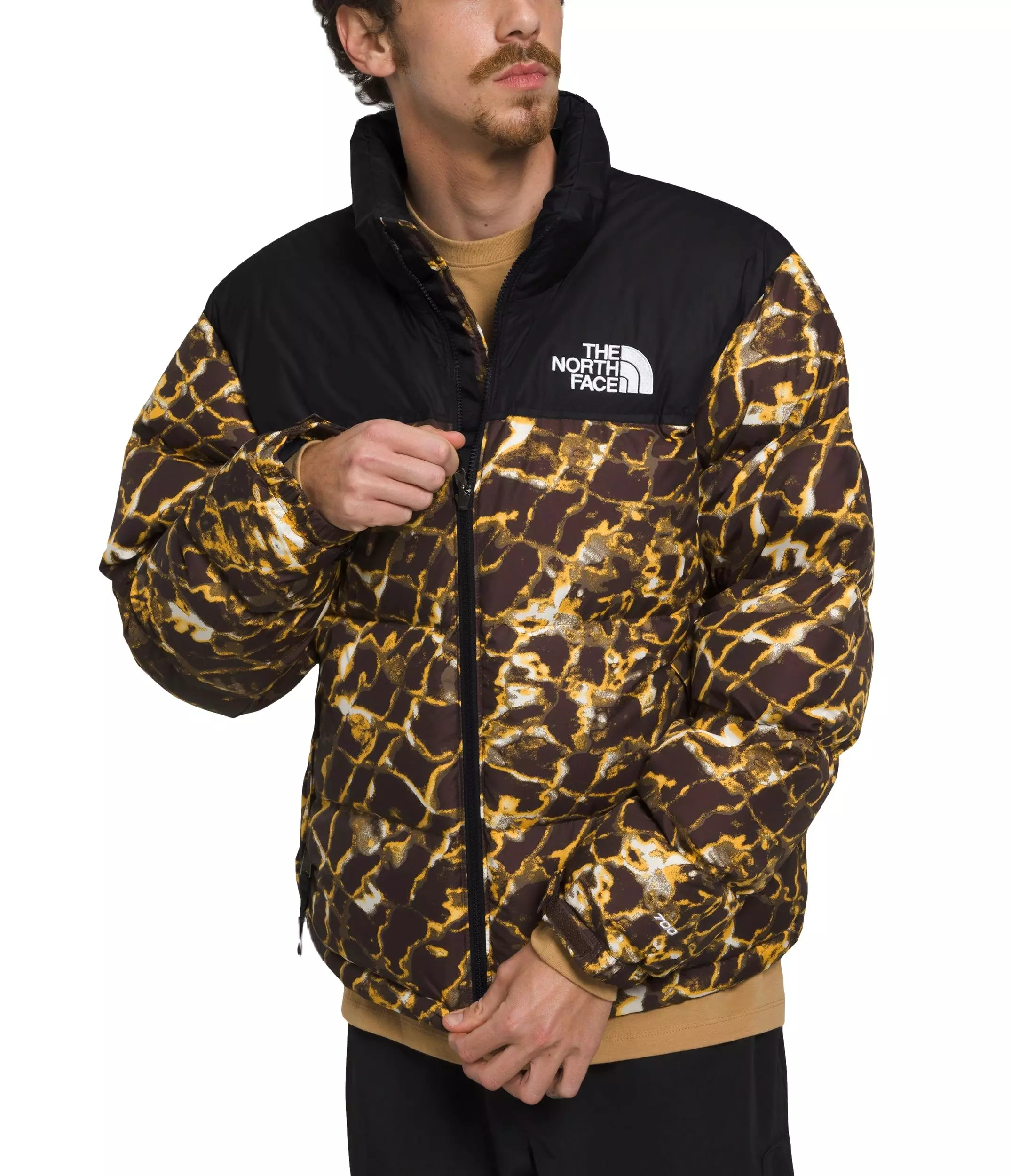 The North Face Men's 1996 Retro Nuptse Jacket - Brown/Black - BROWN/BLACK