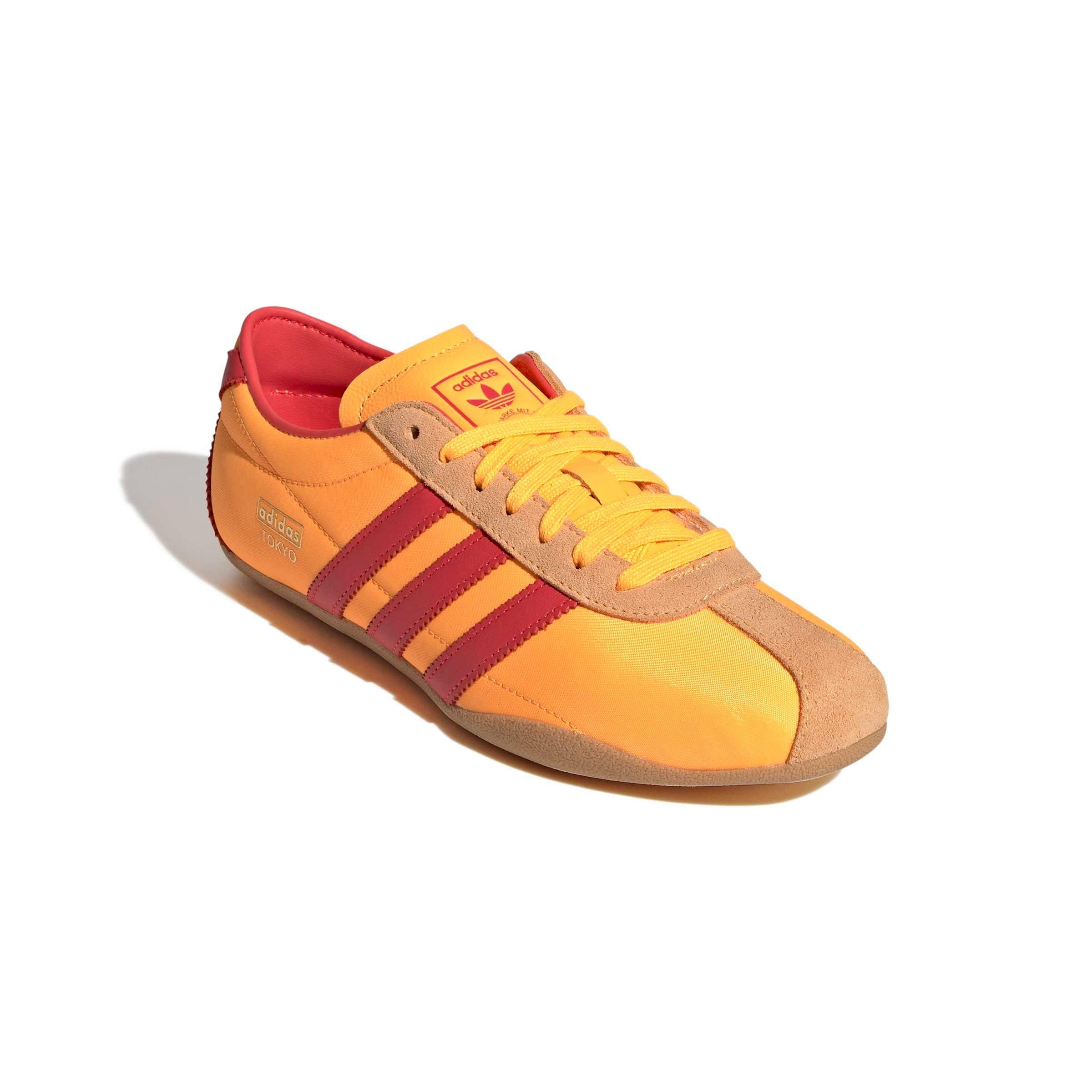adidas Originals Tokyo "Lucid Tangerine/Semi Lucid Red/Gold Metallic" Women's Shoe - TANGERINE/RED/GOLD Thumbnail View 3
