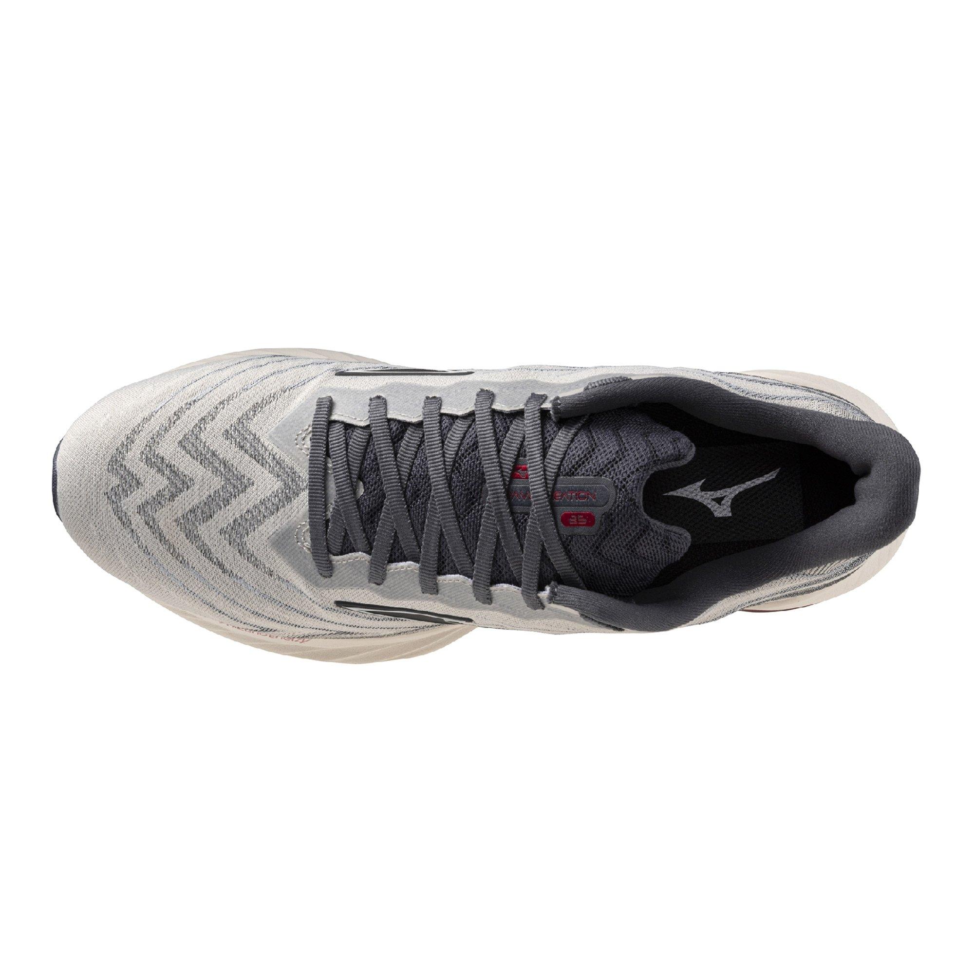 Mizuno Wave Creation 25 SSW "White Sand/Ebony" Men's Running Shoe - SAND/EBONY Thumbnail View 6