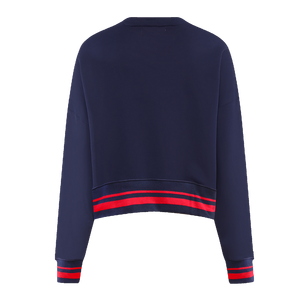 Pro Standard Women's Cleveland Guardians Retro Classics Crewneck - Navy/Red