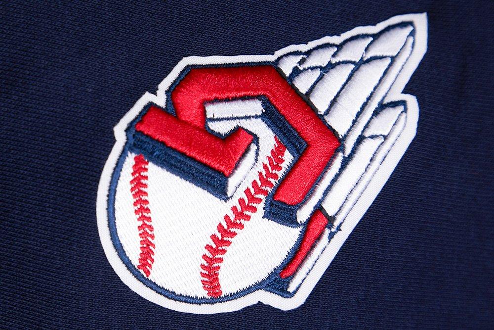 Pro Standard Women's Cleveland Guardians Retro Classics Crewneck - Navy/Red - NAVY/RED Thumbnail View 7