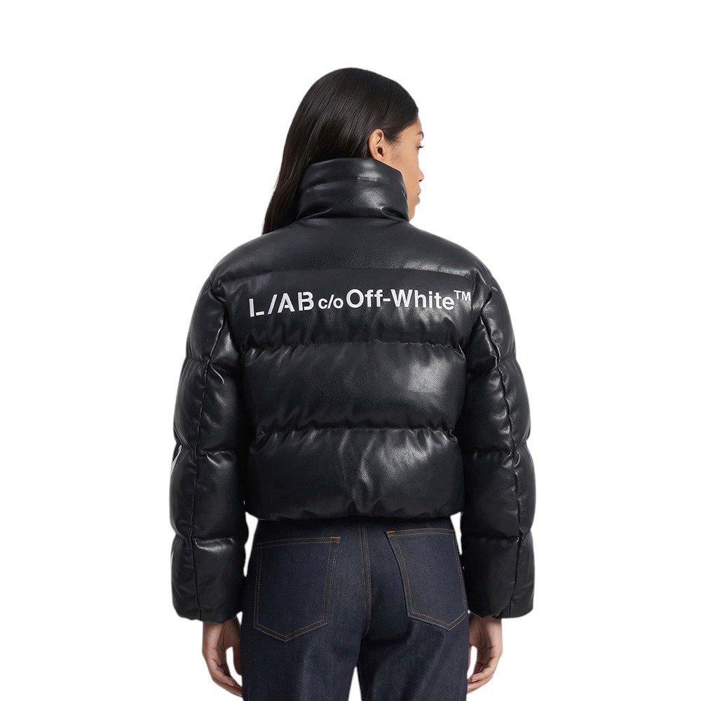 L/AB c/o Off-White Women&rsquo;s Vegan Lamb Puffer Jacket - Black - BLACK