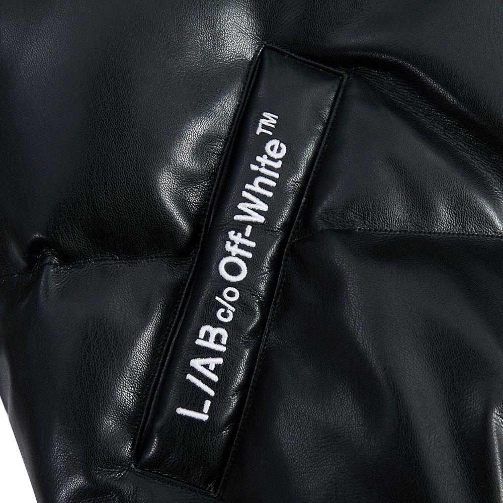 L/AB c/o Off-White Women&rsquo;s Vegan Lamb Puffer Jacket - Black - BLACK