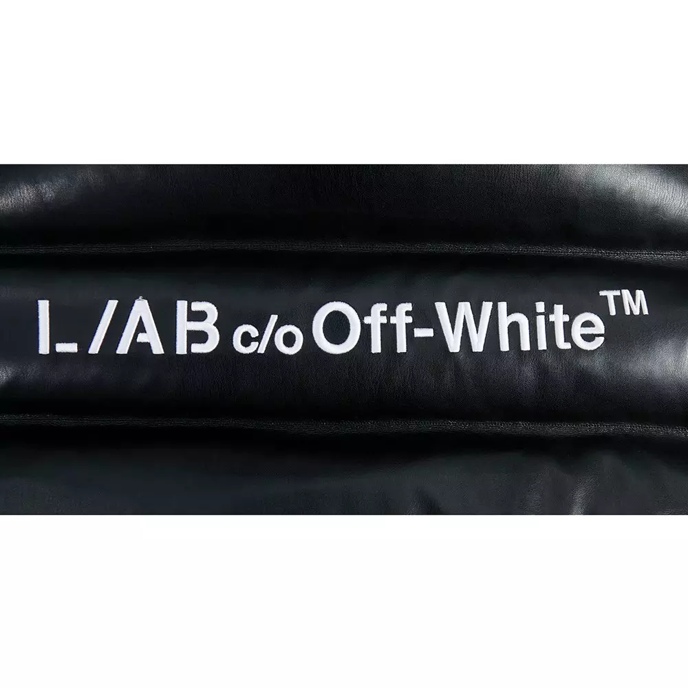 L/AB c/o Off-White Women&rsquo;s Vegan Lamb Puffer Jacket - Black - BLACK