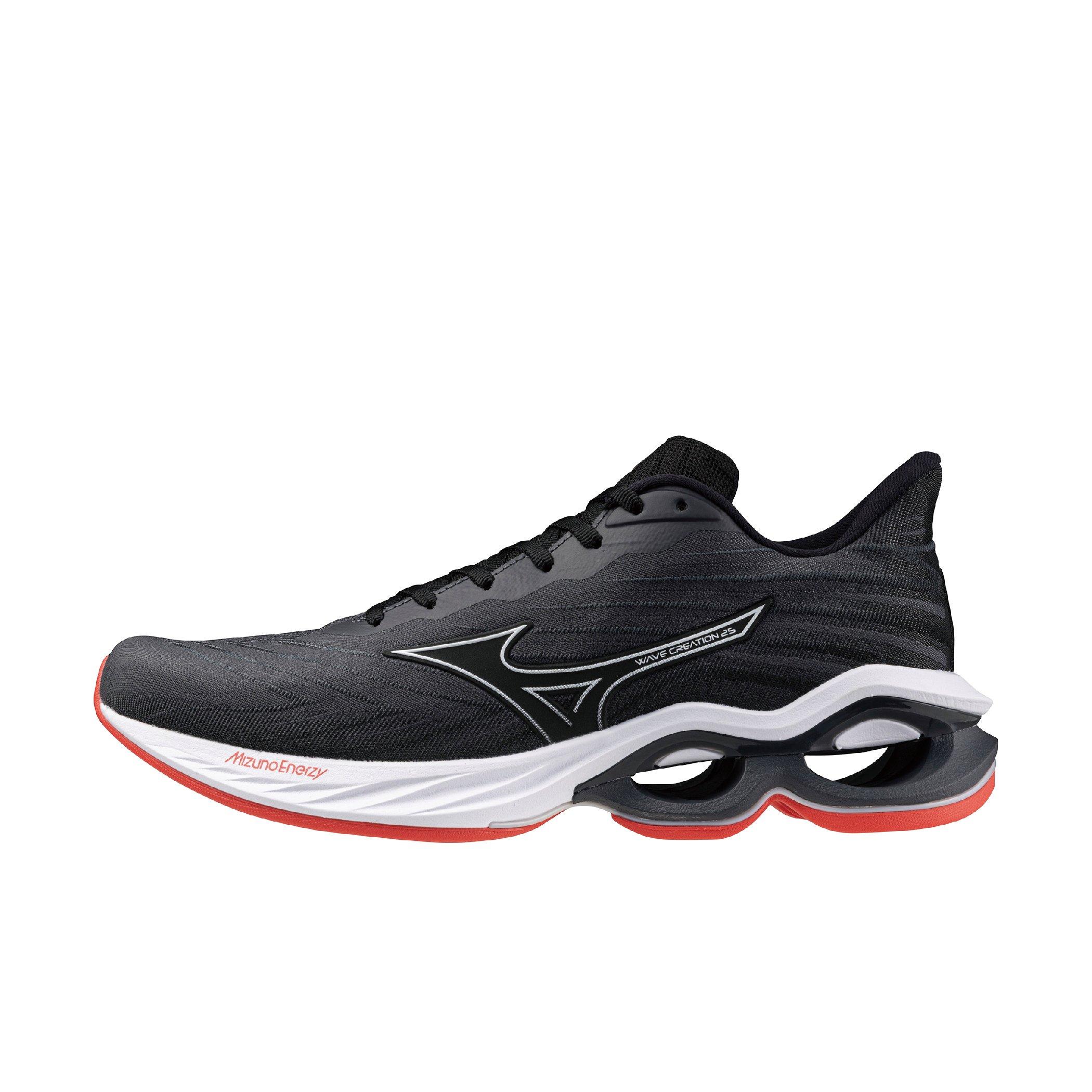 Mizuno Wave Creation 25 SSW "Ebony/White" Men's Running Shoe - EBONY/WHITE Thumbnail View 2