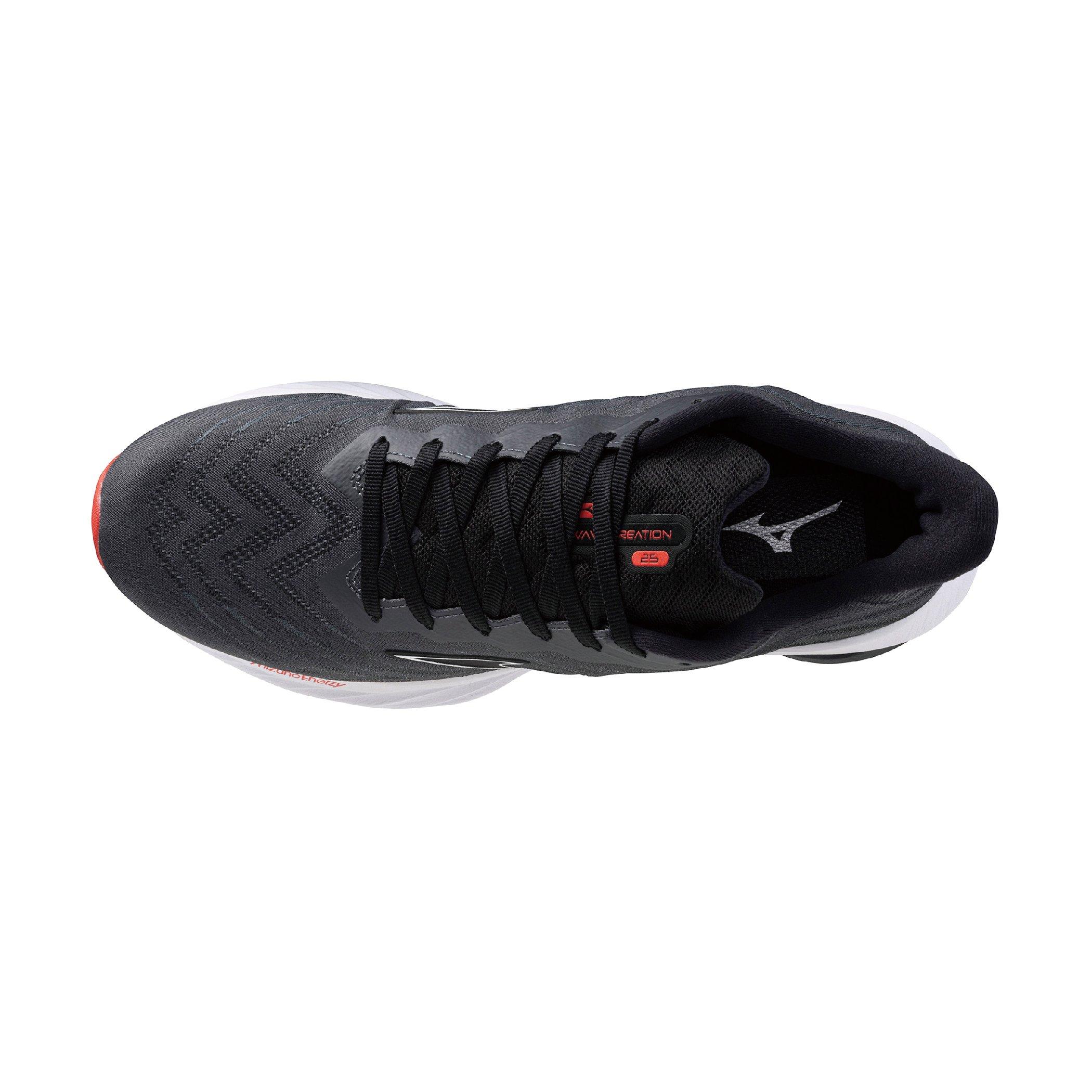 Mizuno Wave Creation 25 SSW "Ebony/White" Men's Running Shoe - EBONY/WHITE Thumbnail View 3