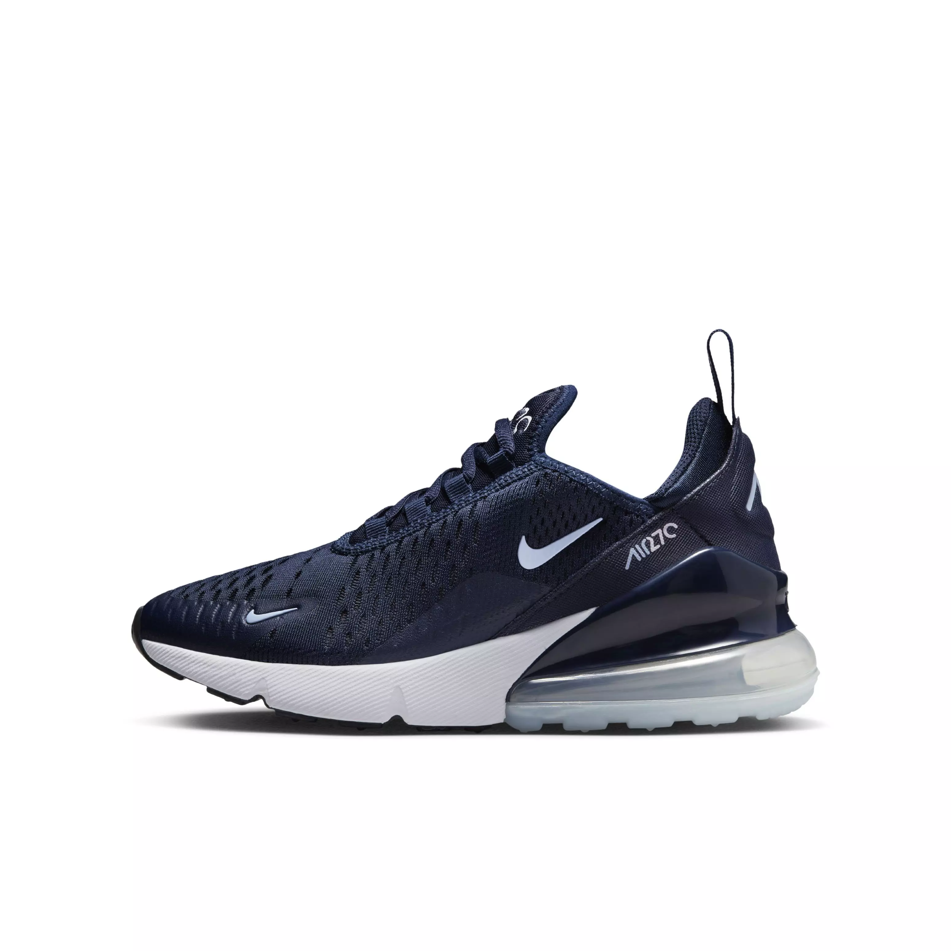 Nike Air Max 270 "Obsidian/White/White/Cobalt Bliss" Grade School Boys' Shoe - OBSIDIAN/WHITE/WHITE/COBALT