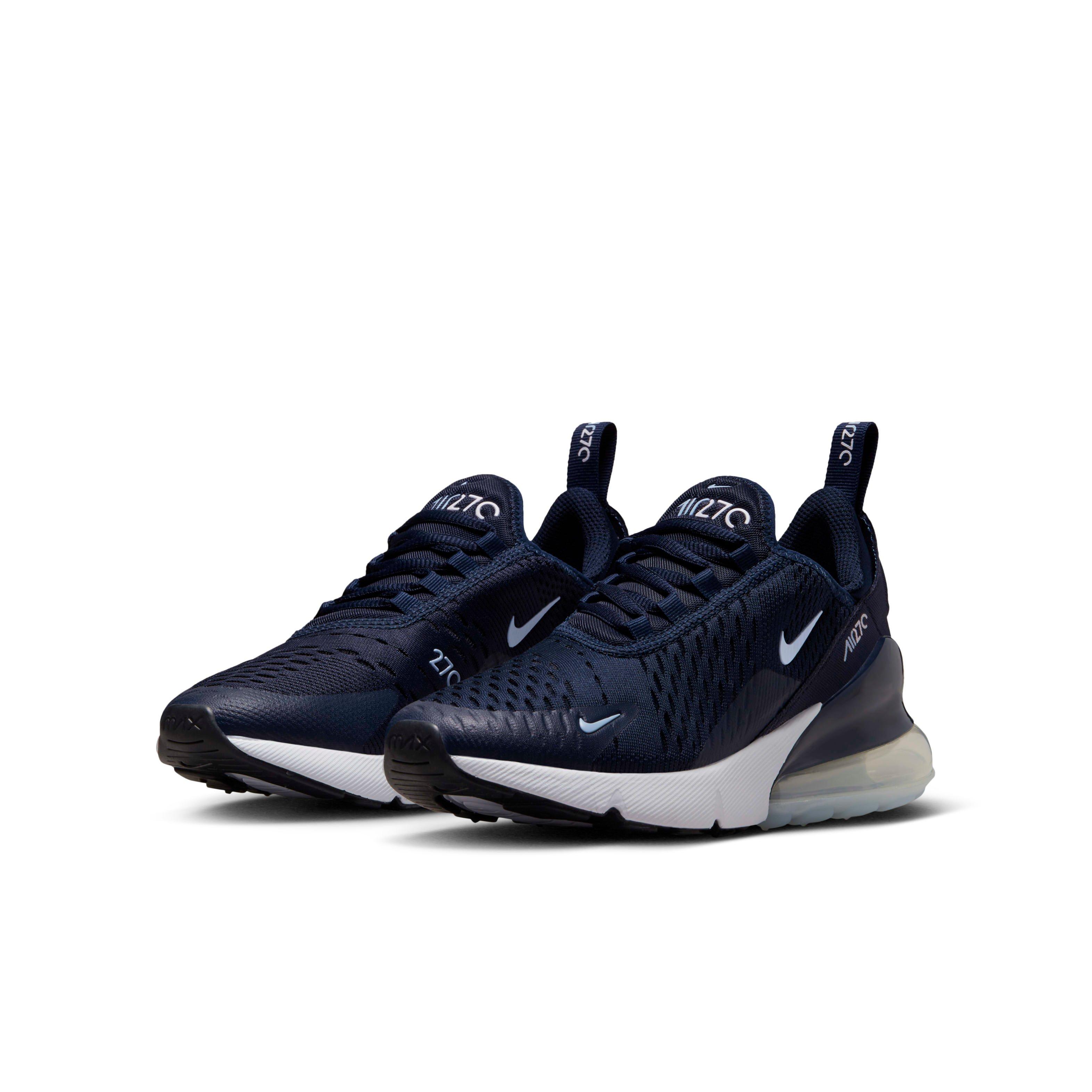 Nike Air Max 270 "Obsidian/White/White/Cobalt Bliss" Grade School Boys' Shoe - OBSIDIAN/WHITE/WHITE/COBALT Thumbnail View 3