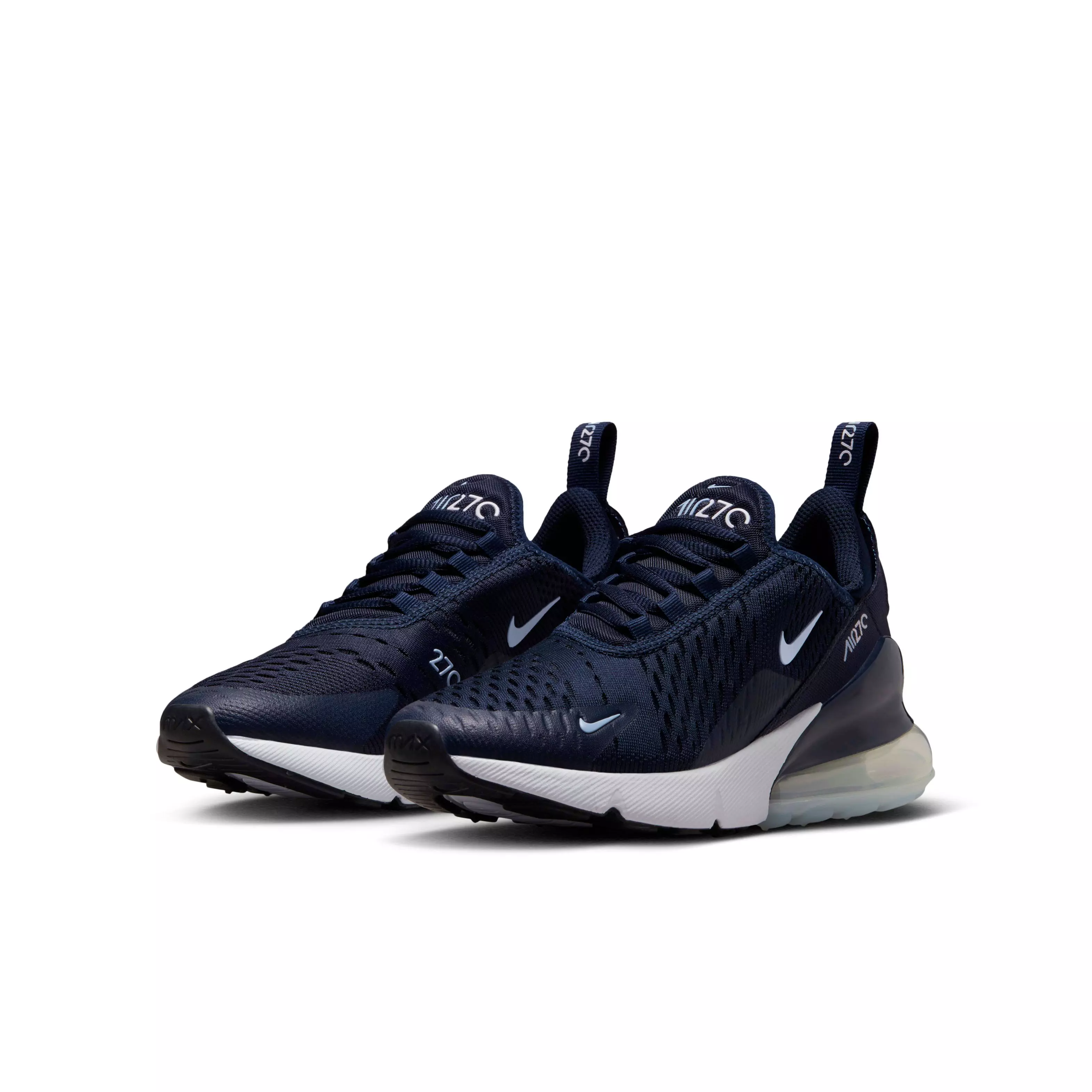 Nike Air Max 270 "Obsidian/White/White/Cobalt Bliss" Grade School Boys' Shoe - OBSIDIAN/WHITE/WHITE/COBALT
