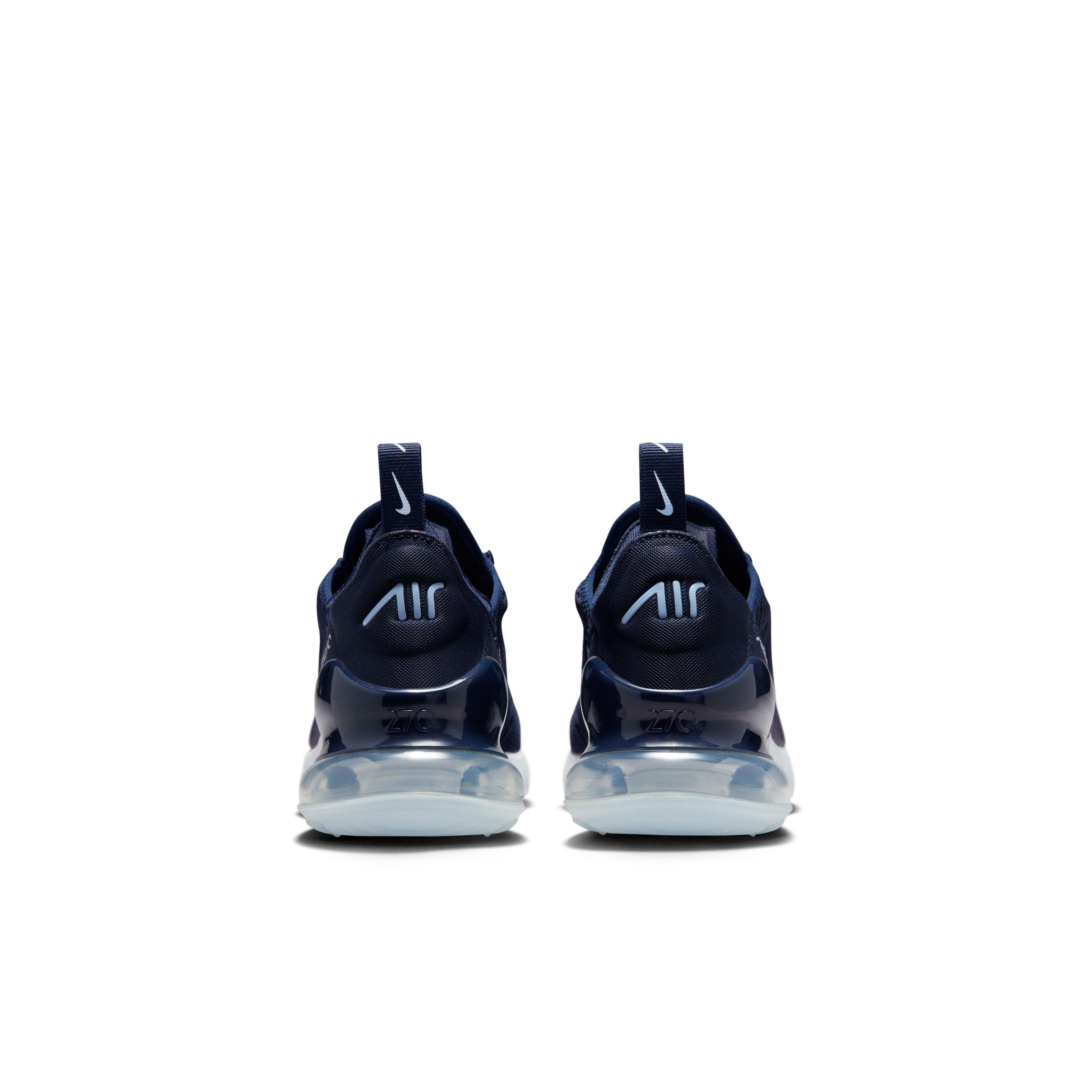 Nike Air Max 270 "Obsidian/White/White/Cobalt Bliss" Grade School Boys' Shoe - OBSIDIAN/WHITE/WHITE/COBALT Thumbnail View 5