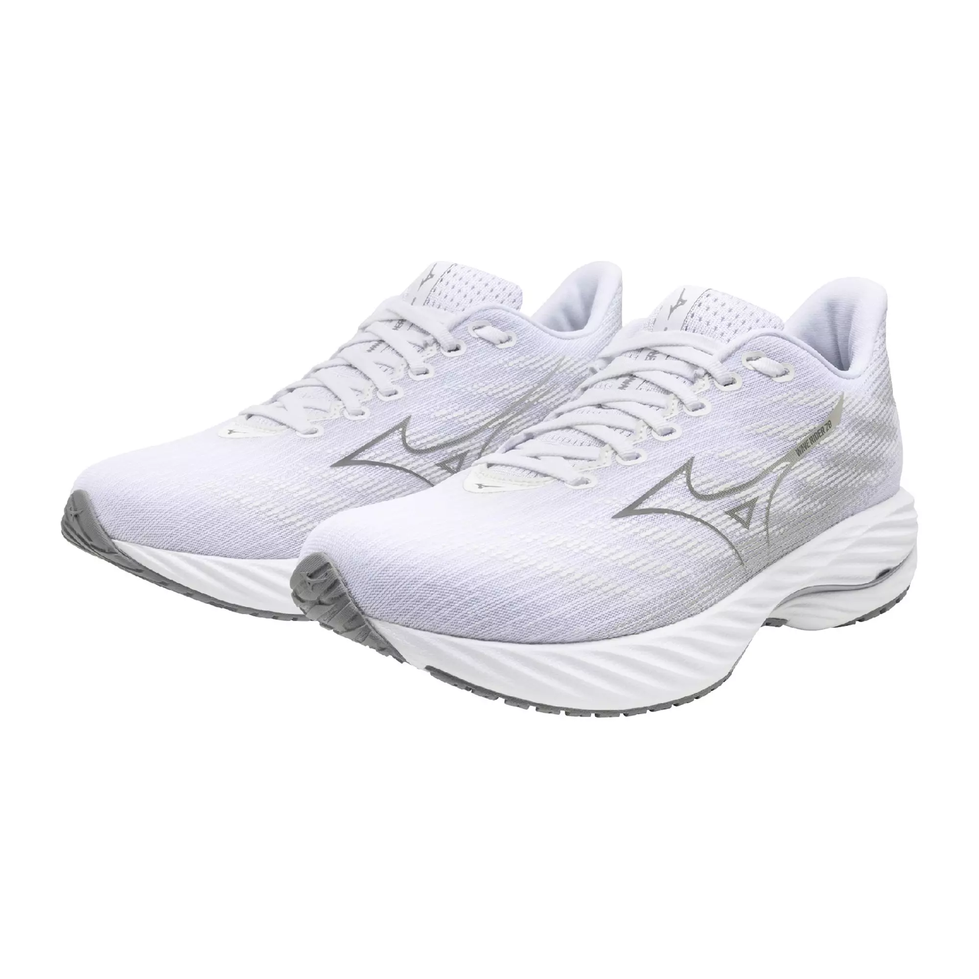 Mizuno Wave Rider 28 "White/Ultimate Grey" Men's Running Shoe - WHITE/GREY
