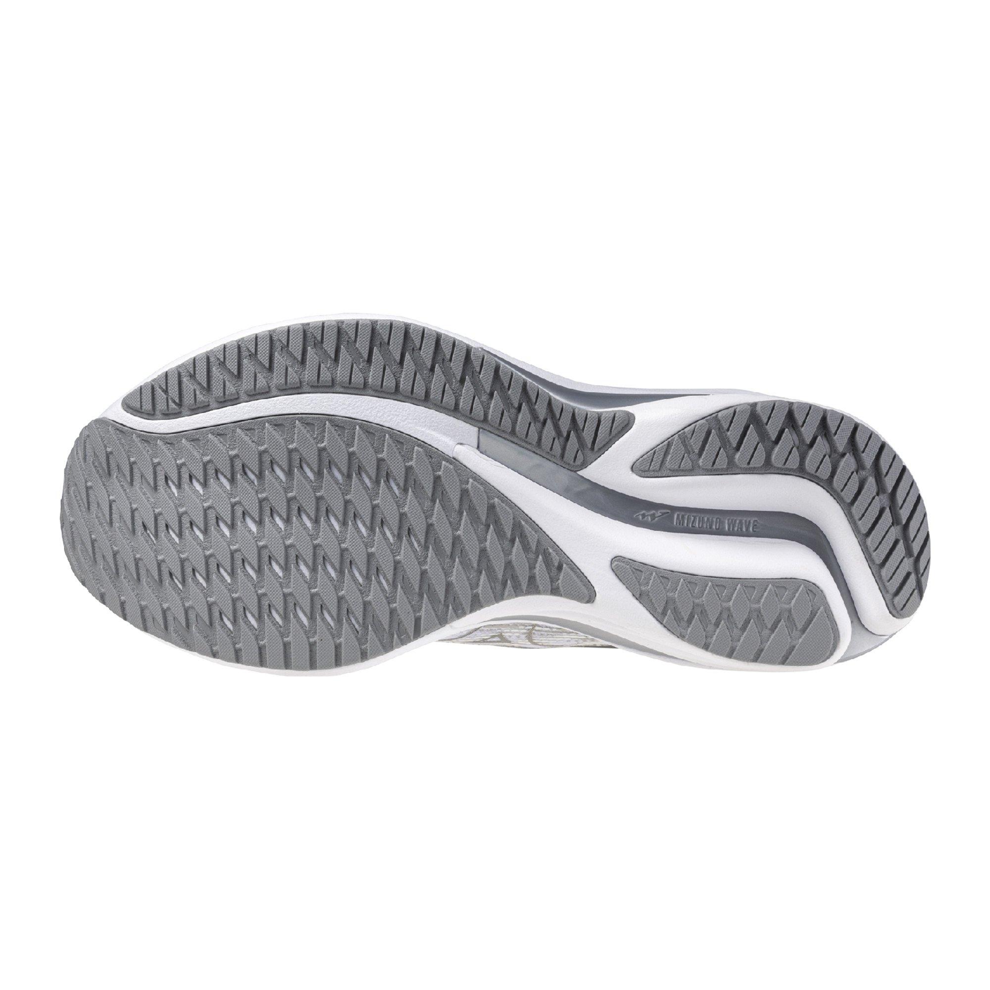 Mizuno Wave Rider 28 "White/Ultimate Grey" Men's Running Shoe - WHITE/GREY Thumbnail View 7