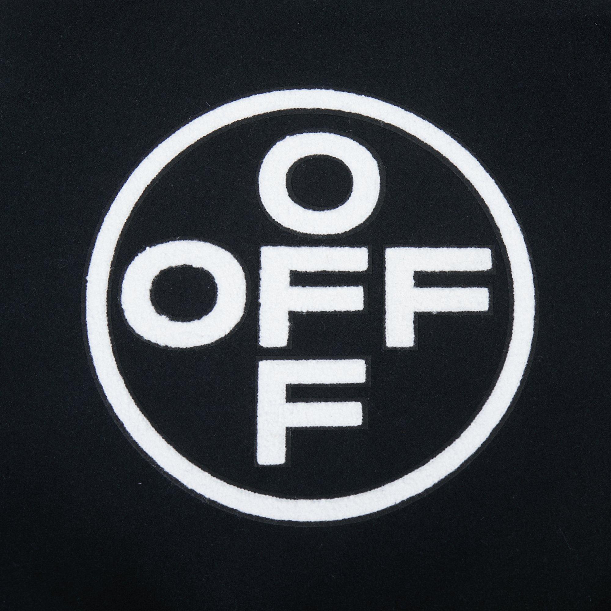 L/AB c/o Off-White Women&rsquo;s Short Varsity Jacket - Black/White - BLACK/WHITE