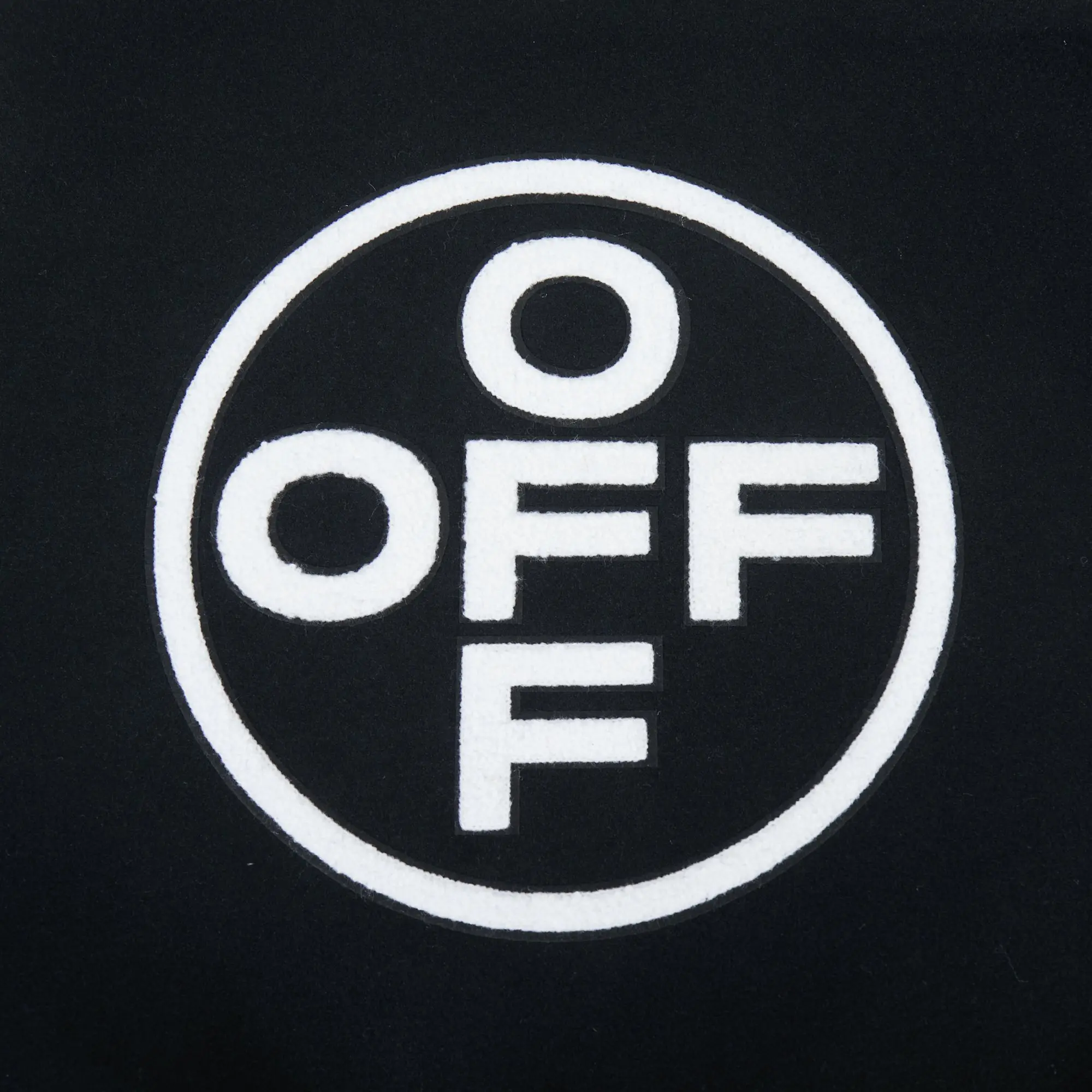 L/AB c/o Off-White Women&rsquo;s Short Varsity Jacket - Black/White - BLACK/WHITE