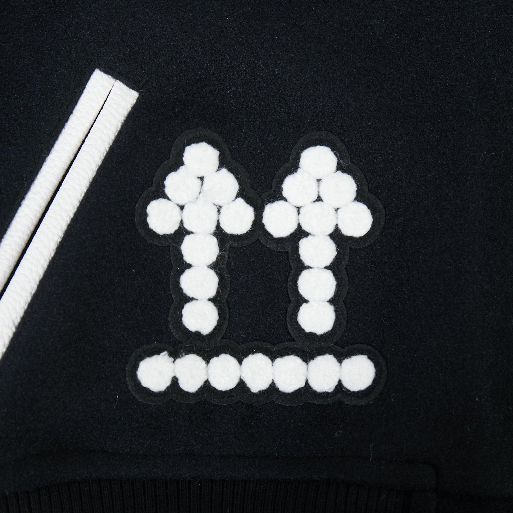 L/AB c/o Off-White Women&rsquo;s Short Varsity Jacket - Black/White - BLACK/WHITE