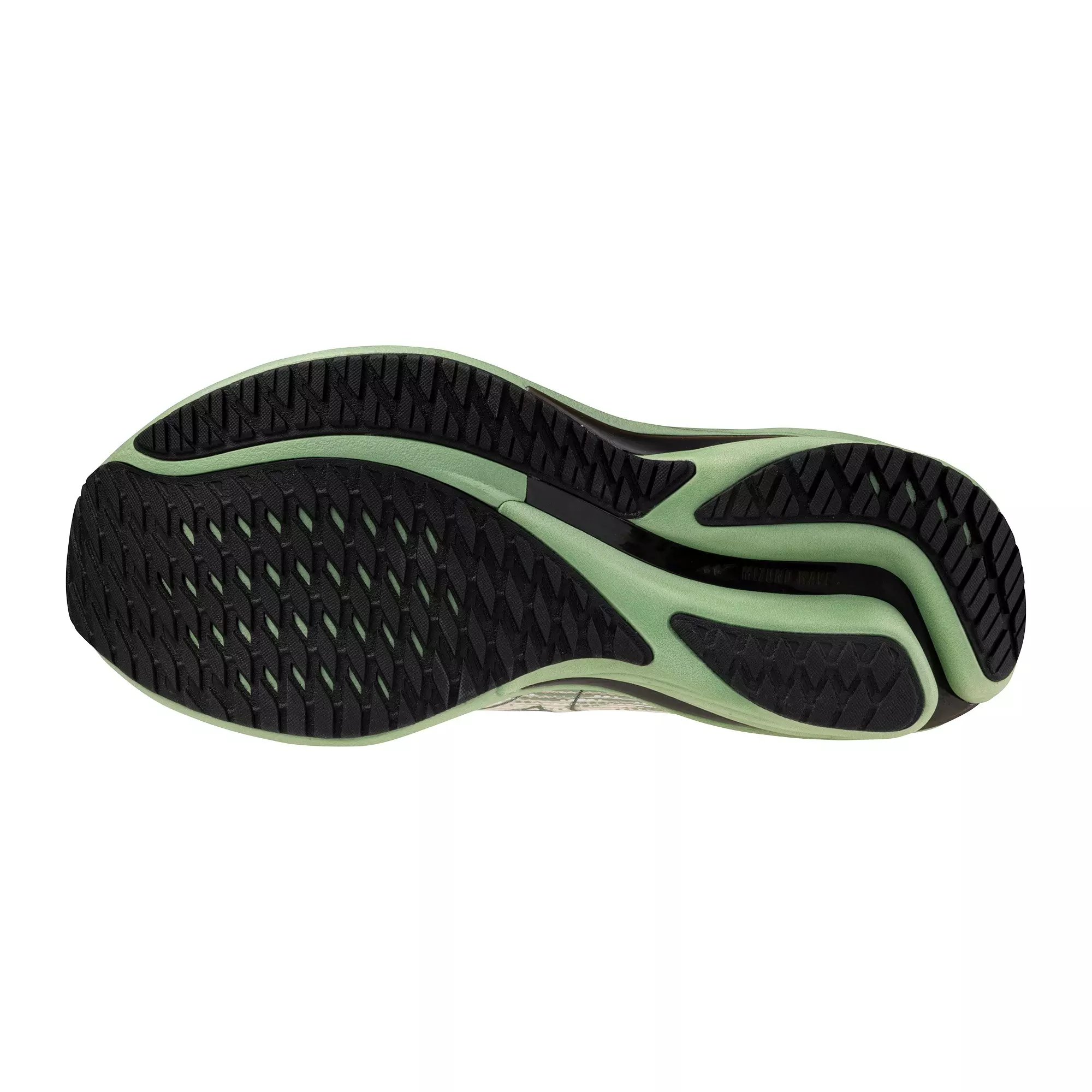 Mizuno Wave Rider 28 "Snow White/Frosty Green" Men's Running Shoe - WHITE/GREEN