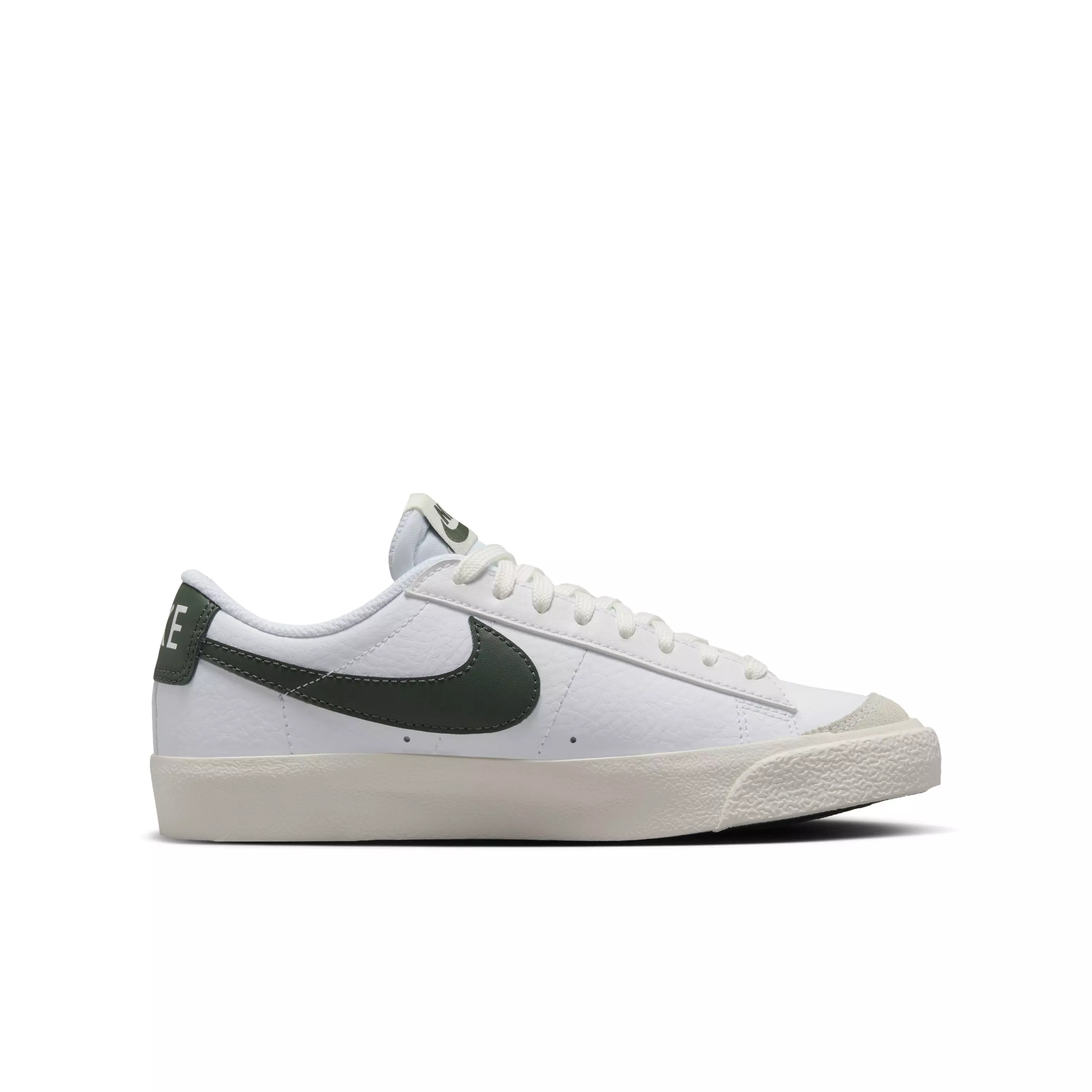 Nike Blazer Low '77 "White/Sail/Vintage Green" Grade School Boys' Shoe - WHITE/SAIL/GREEN
