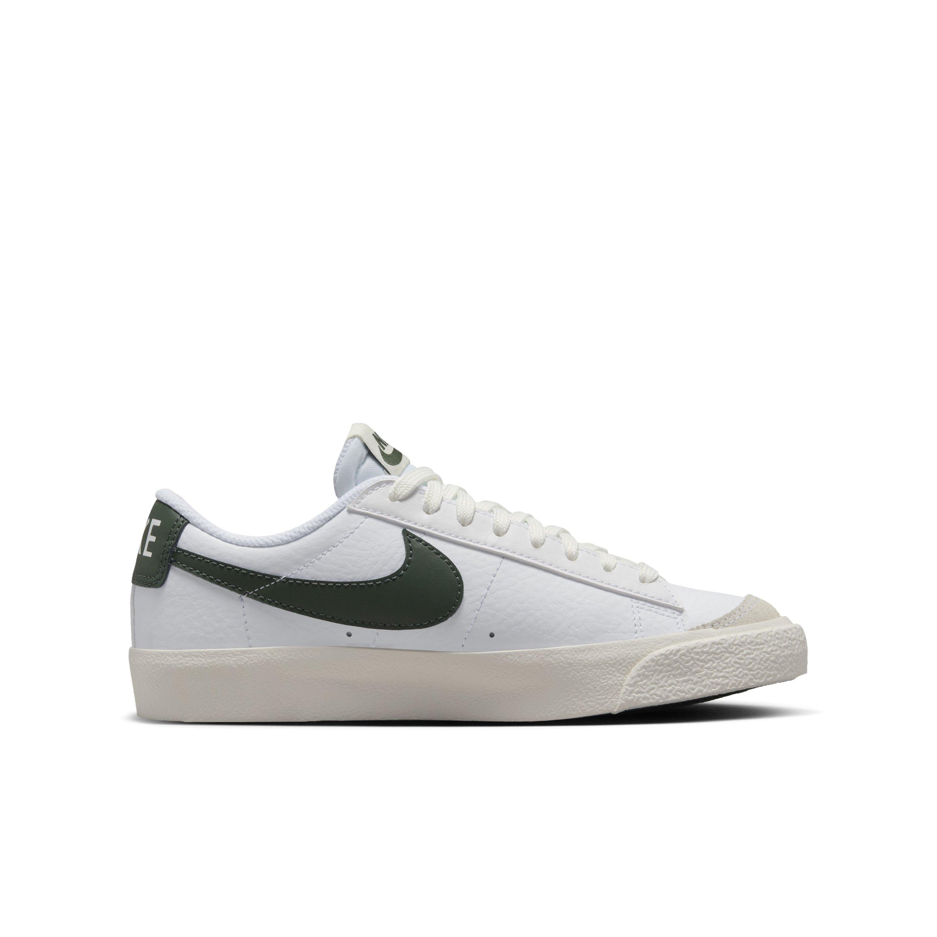 Nike Blazer Low '77 "White/Sail/Vintage Green" Grade School Boys' Shoe