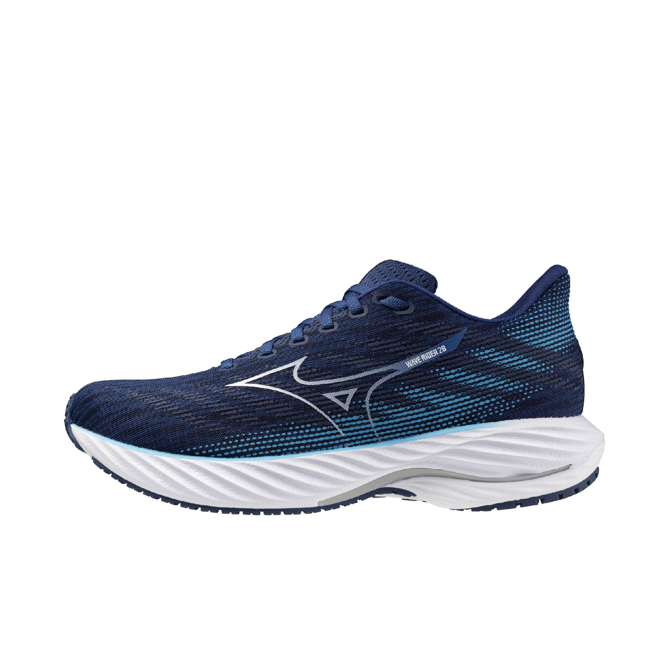 Mizuno Wave Rider 28 "Estate Blue/White" Men's Running Shoe - BLUE/WHITE Thumbnail View 2