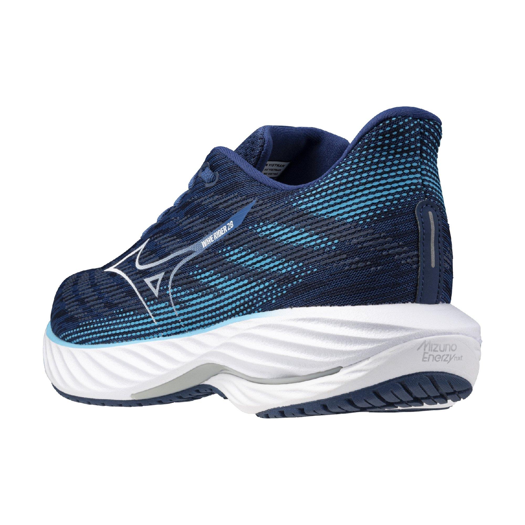 Mizuno Wave Rider 28 "Estate Blue/White" Men's Running Shoe - BLUE/WHITE Thumbnail View 4