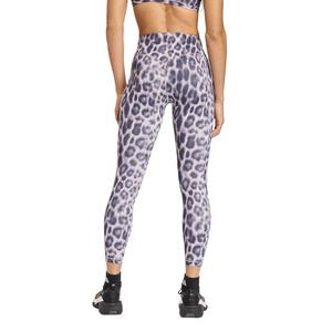 adidas Women's Optime Power Leopard 7/8 Leggings-Navy