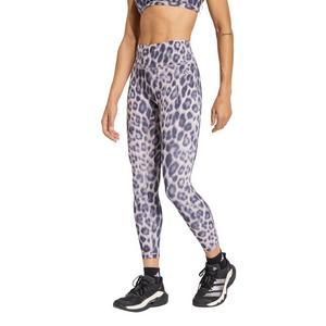 adidas Women's Optime Power Leopard 7/8 Leggings-Navy