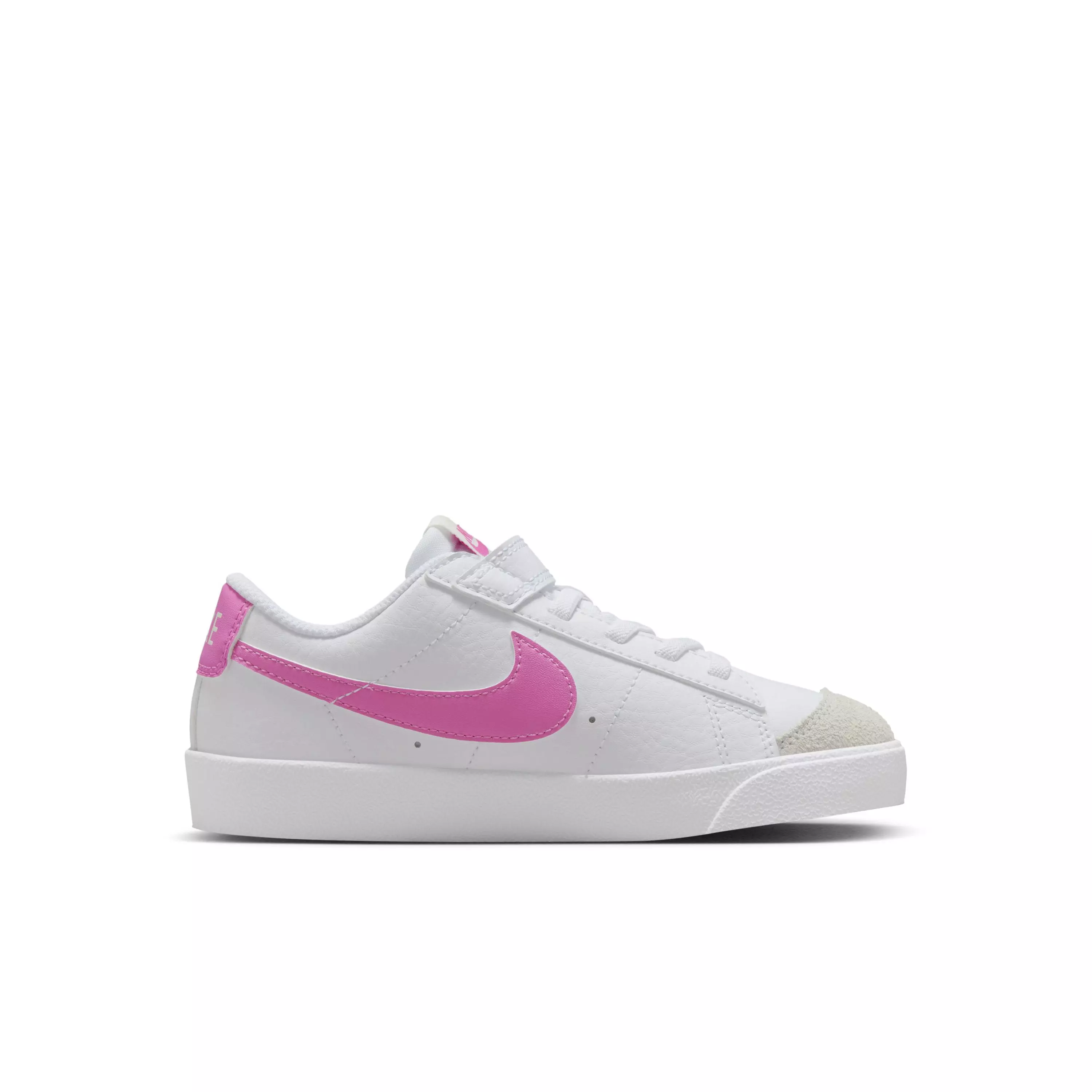 Nike Blazer Low '77 "White/Sail/Playful Pink" Preschool Girls' Shoe - WHITE/SAIL/PINK