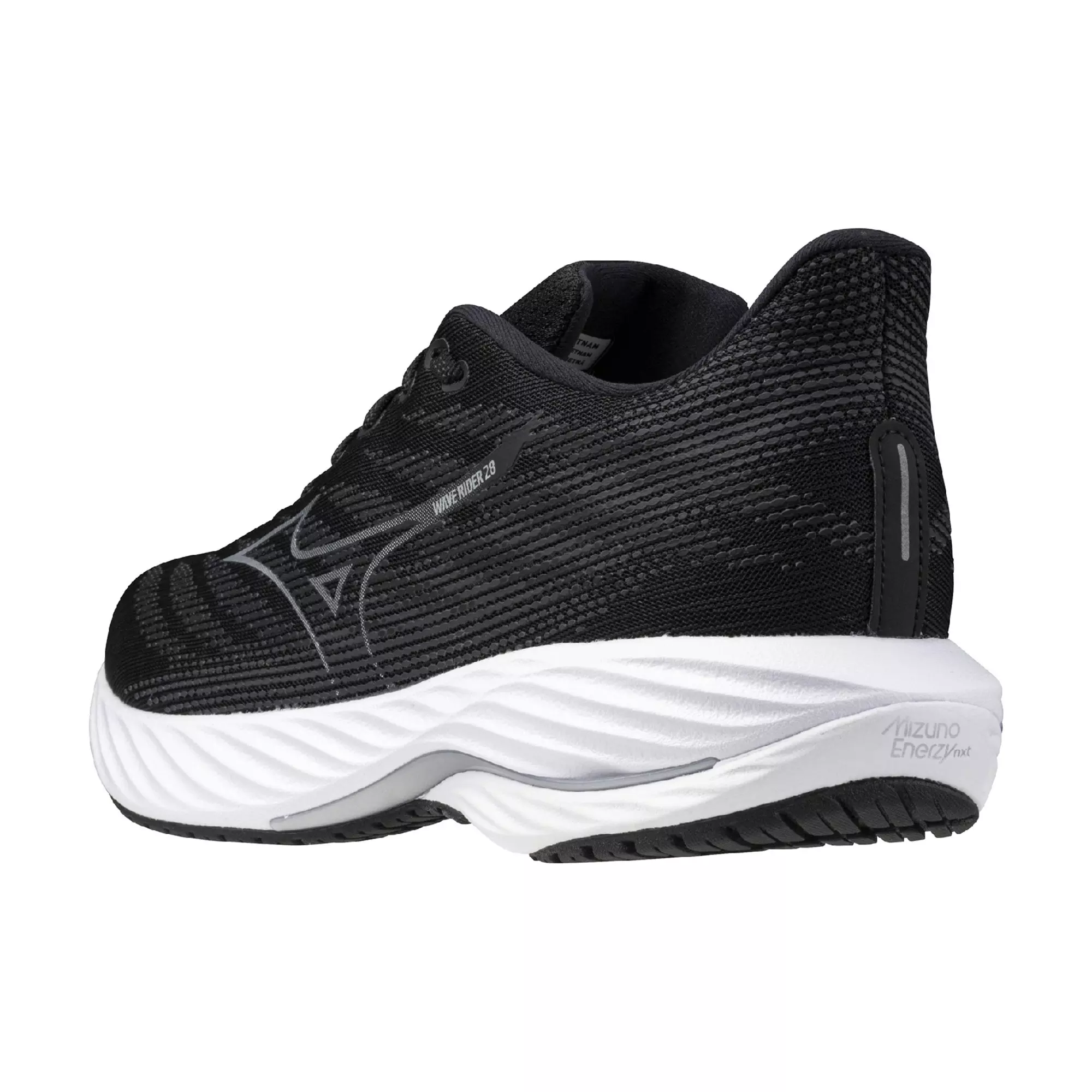 Mizuno Wave Rider 28 "Black/Silver" Men's Running Shoe - BLACK/SILVER