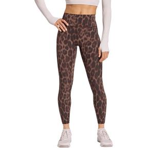 adidas Women's Optime Power Leopard 7/8 Leggings-Black/Brown