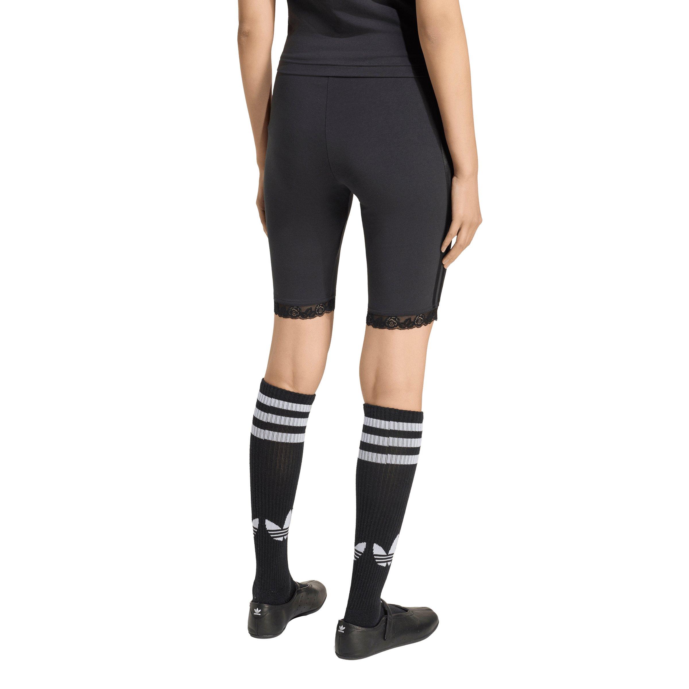 adidas Originals Women's Lace Cycling Shorts - Black - BLACK Thumbnail View 2