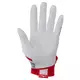 Mizuno Women's F-257 Softball Batting Gloves - WHITE/RED Thumbnail View 2