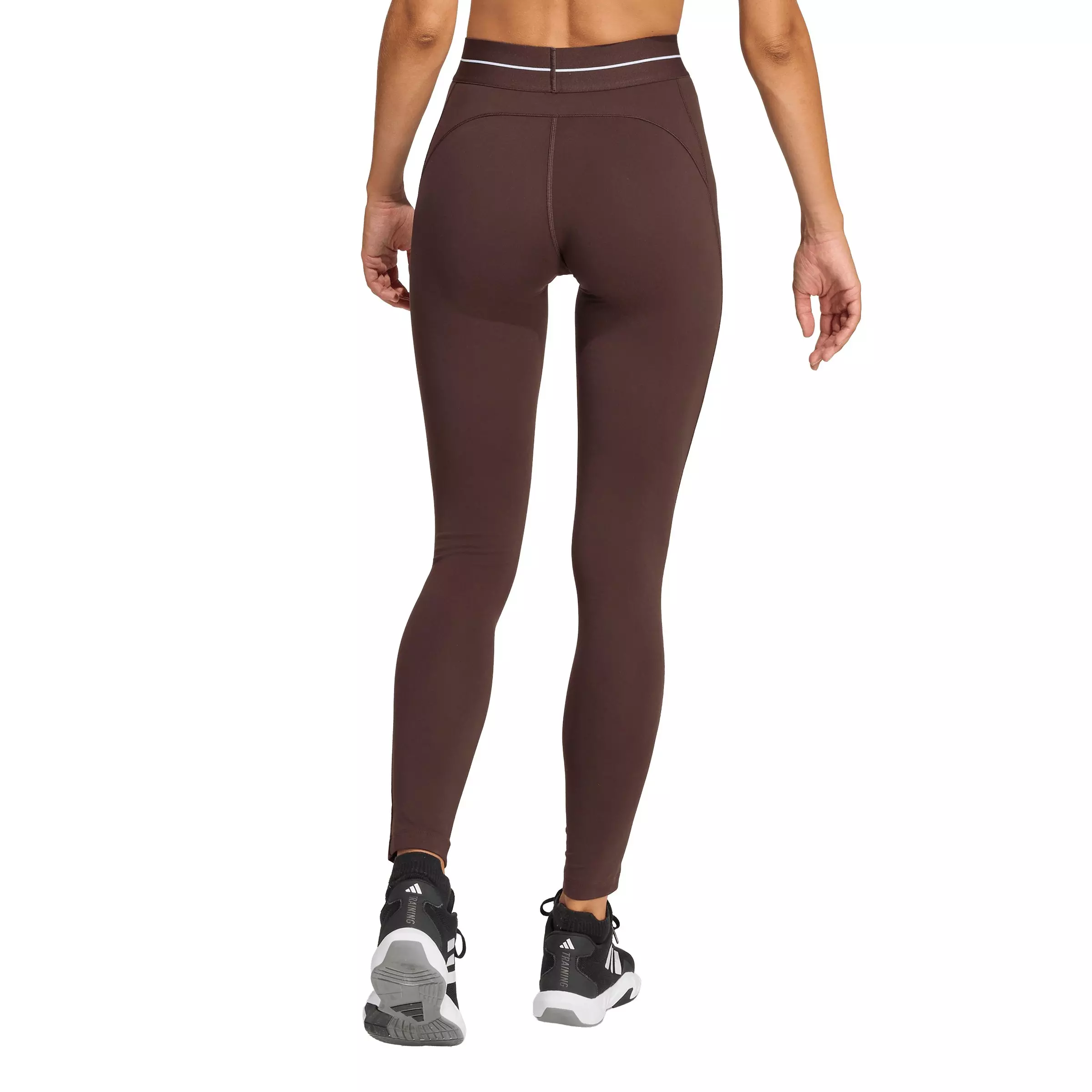 adidas Women's Hyperglam Full Length Leggings - Brown - BROWN
