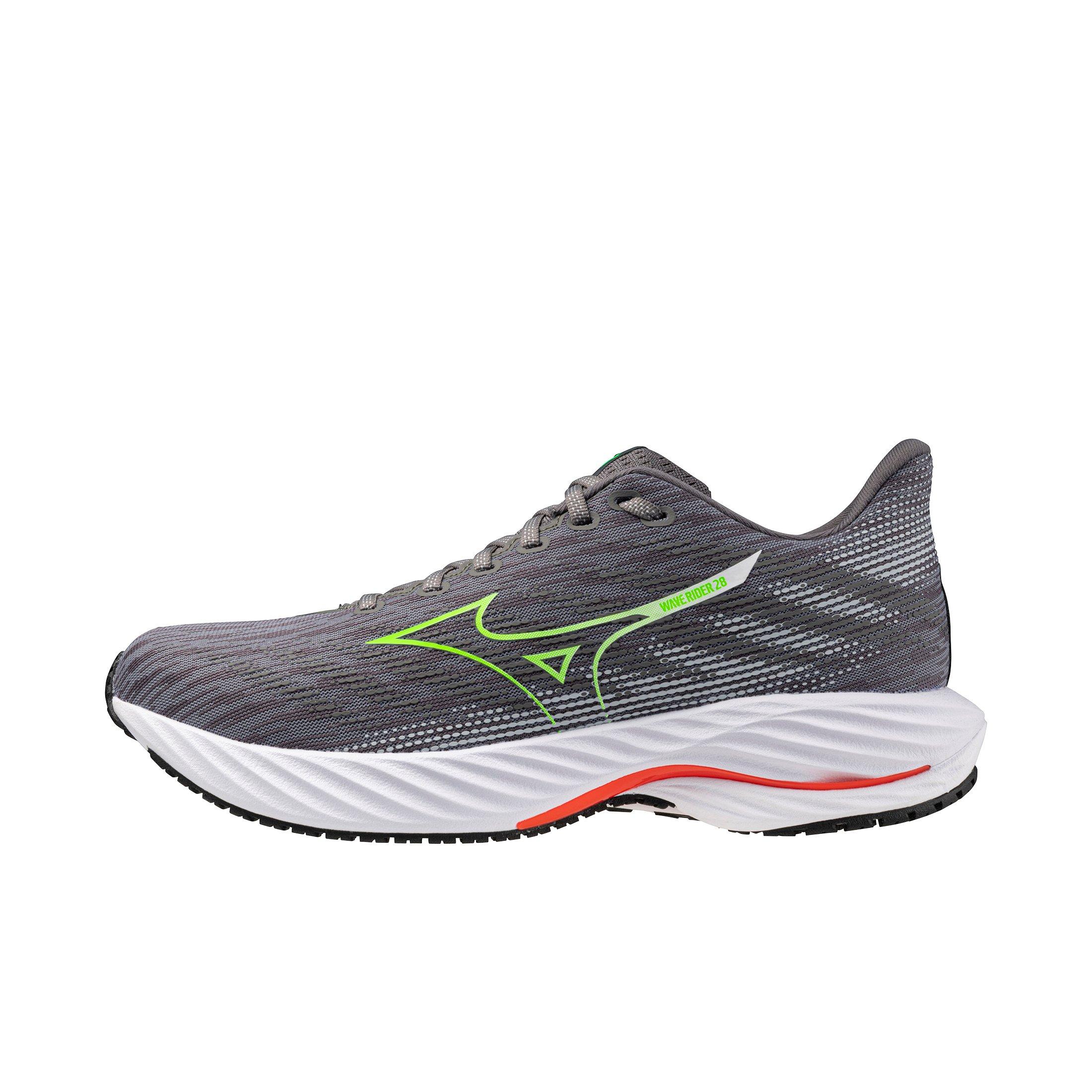 Mizuno Wave Rider 28 "Tradewinds/Green Gecko" Men's Running Shoe - TRADEWINDS/GREEN Thumbnail View 2