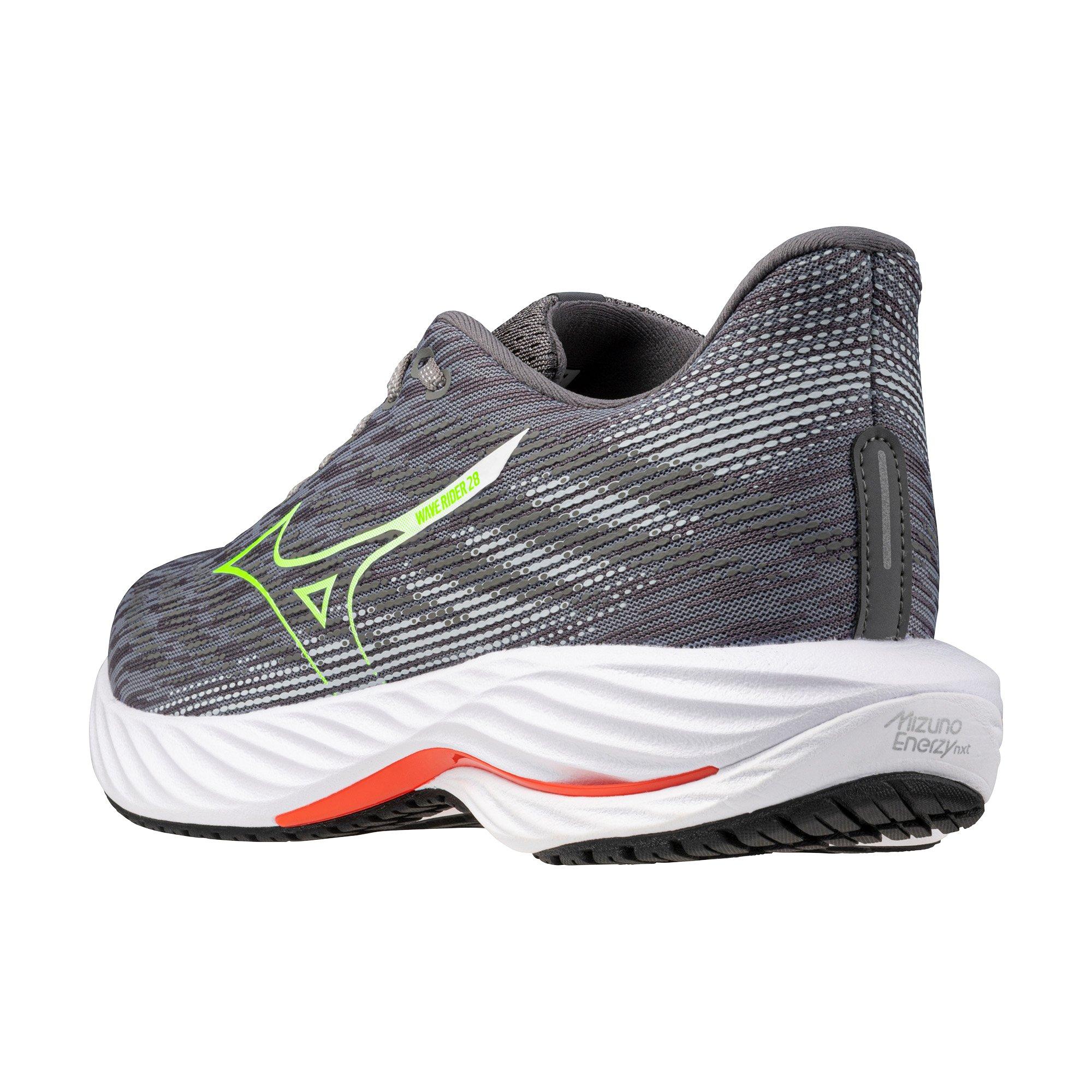 Mizuno Wave Rider 28 "Tradewinds/Green Gecko" Men's Running Shoe - TRADEWINDS/GREEN Thumbnail View 4