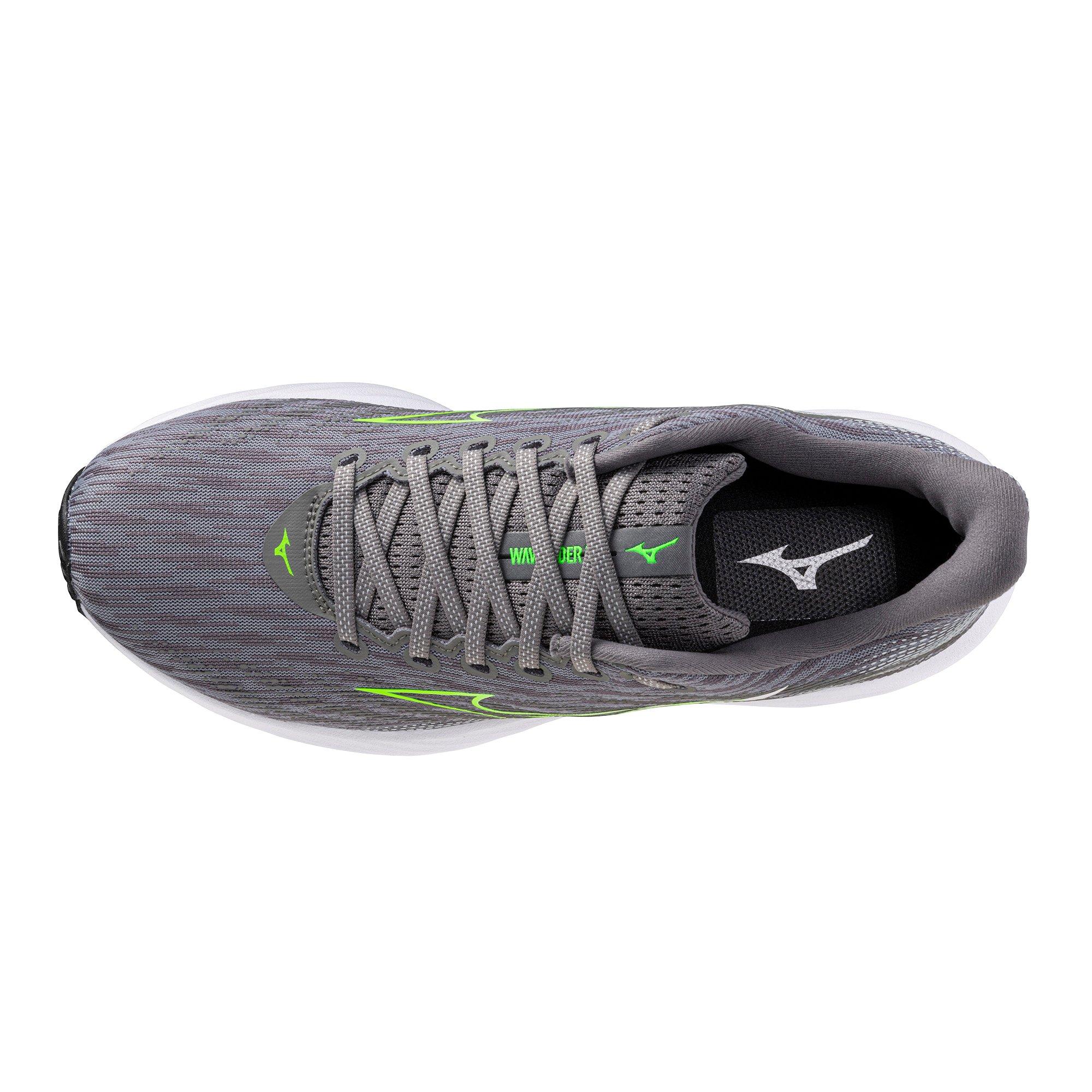 Mizuno Wave Rider 28 "Tradewinds/Green Gecko" Men's Running Shoe - TRADEWINDS/GREEN Thumbnail View 6