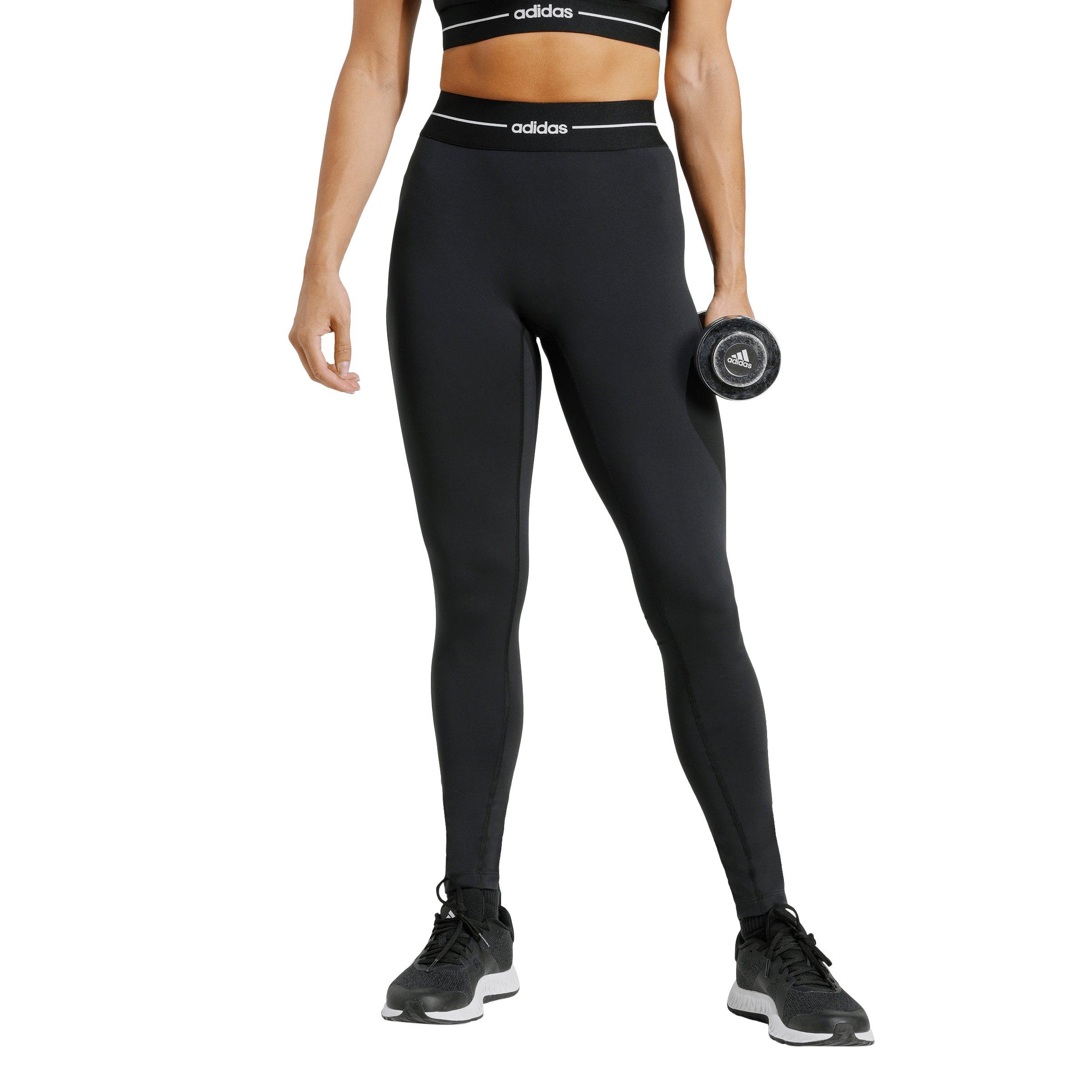 adidas Women's Hyperglam Full Length Leggings - Black - BLACK Thumbnail View 1