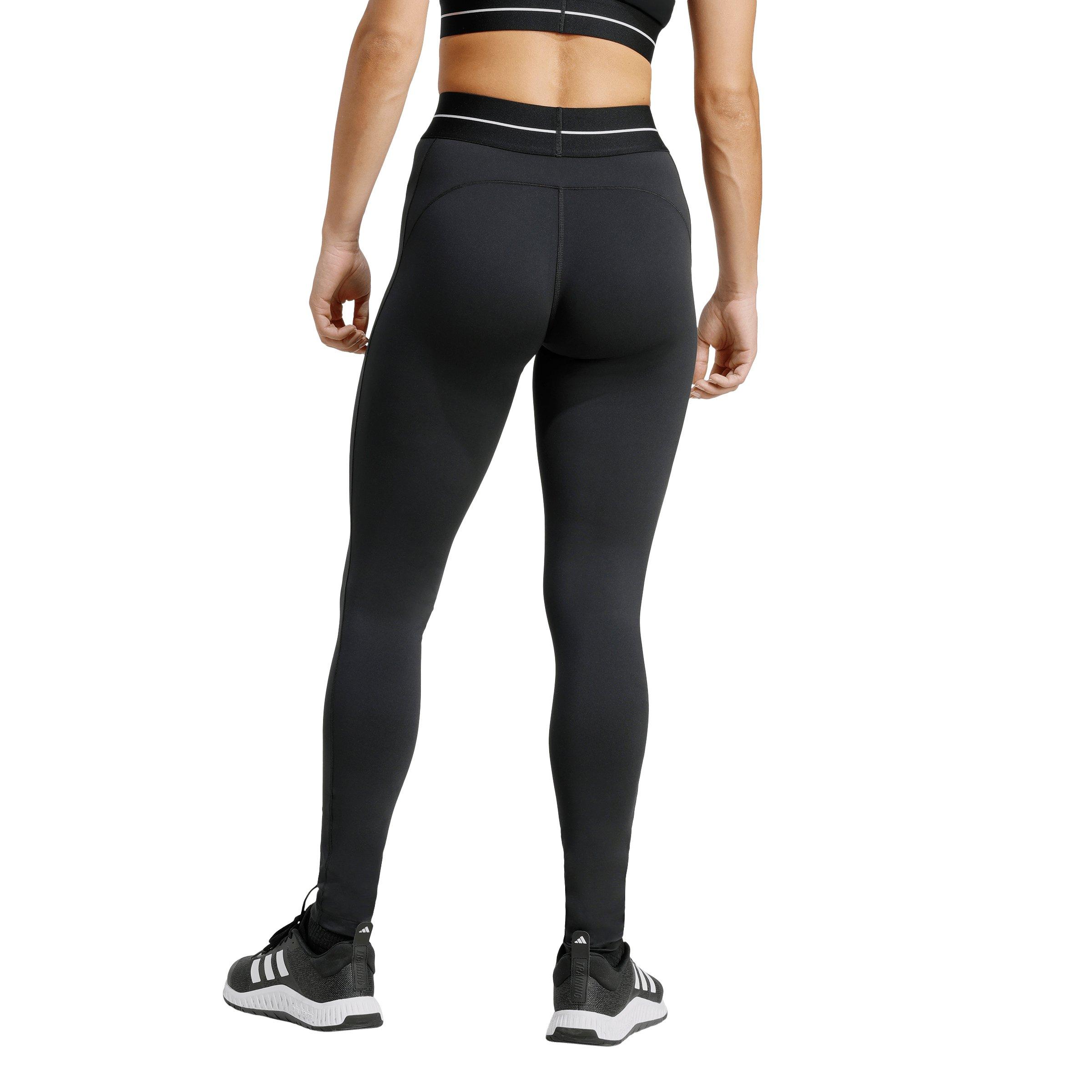 adidas Women's Hyperglam Full Length Leggings - Black - BLACK Thumbnail View 2