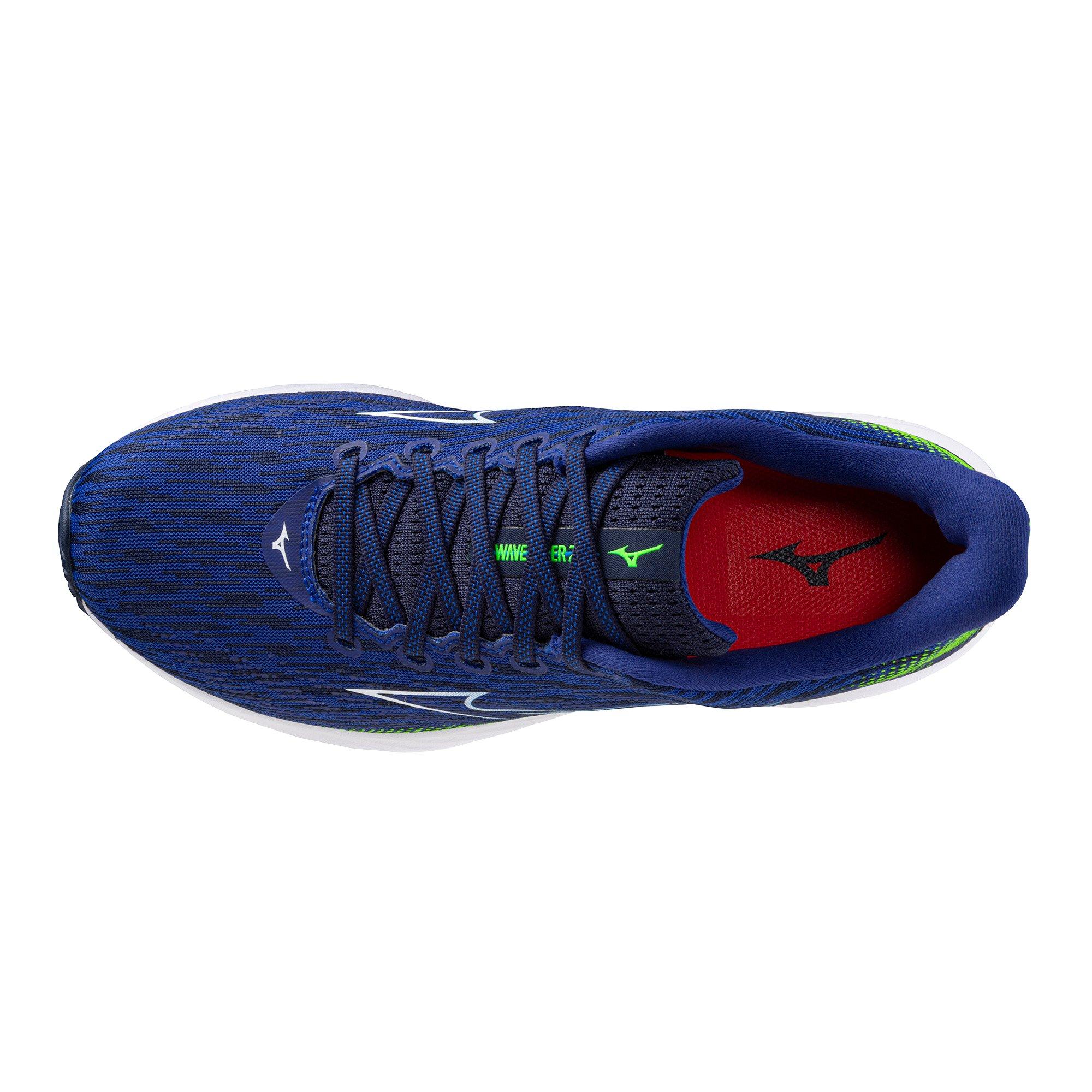 Mizuno Wave Rider 28 "Reflex Blue/White" Men's Running Shoe - BLUE/WHITE Thumbnail View 6